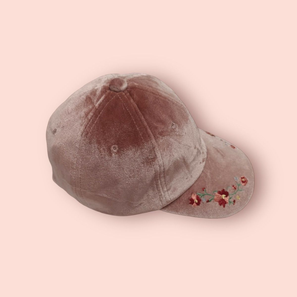 Japanese Brand × Velvet × Vintage VINTAGE VELVET SUKAJAN EMBROIDERED SAKURA JAPAN STRAPBACK Size ONE SIZE - 5 Thumbnail