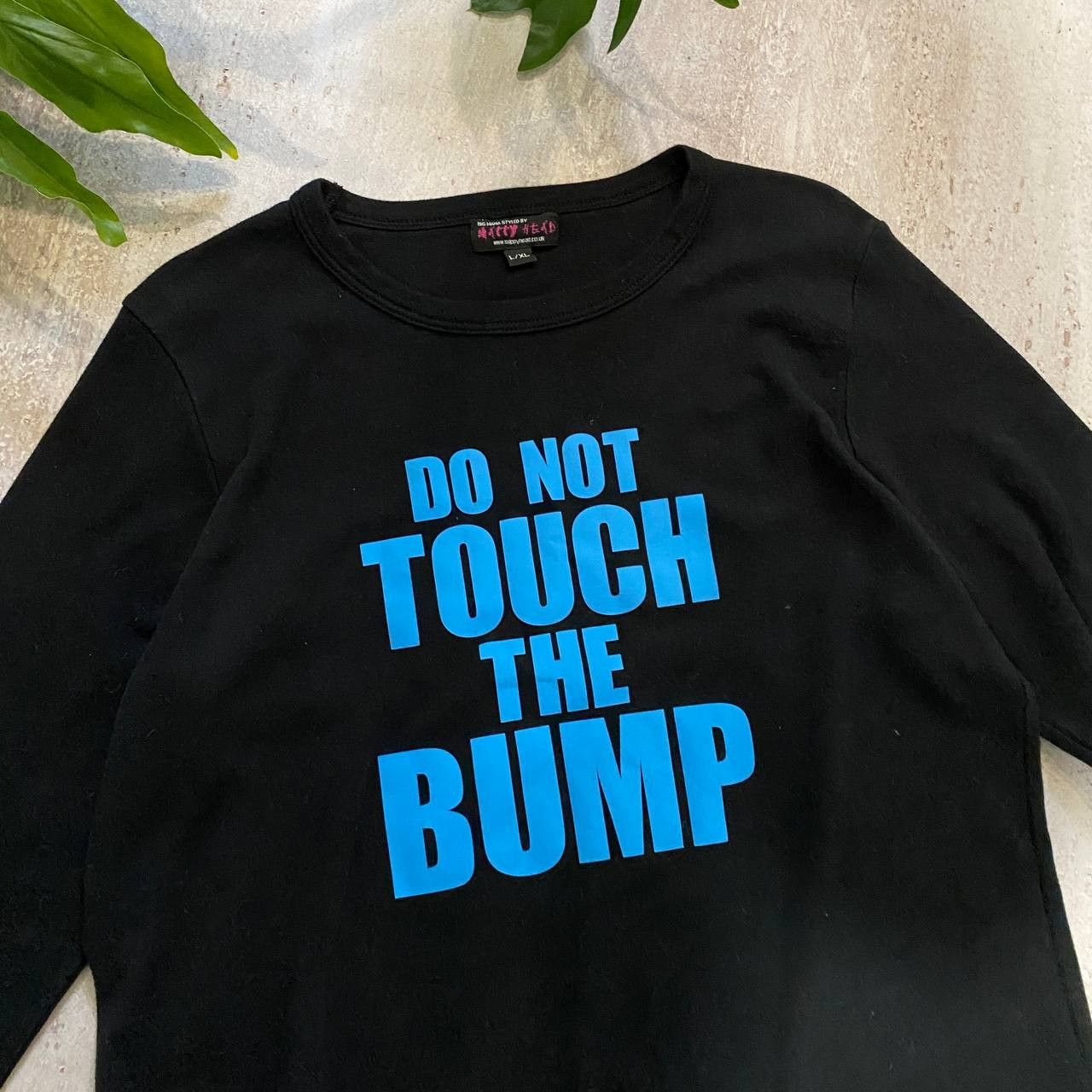 Vintage VINTAGE Y2K DO NOT TOUCH THE BUMP FUNNY LON SLEEVE Size US L / EU 52-54 / 3 - 2 Thumbnail