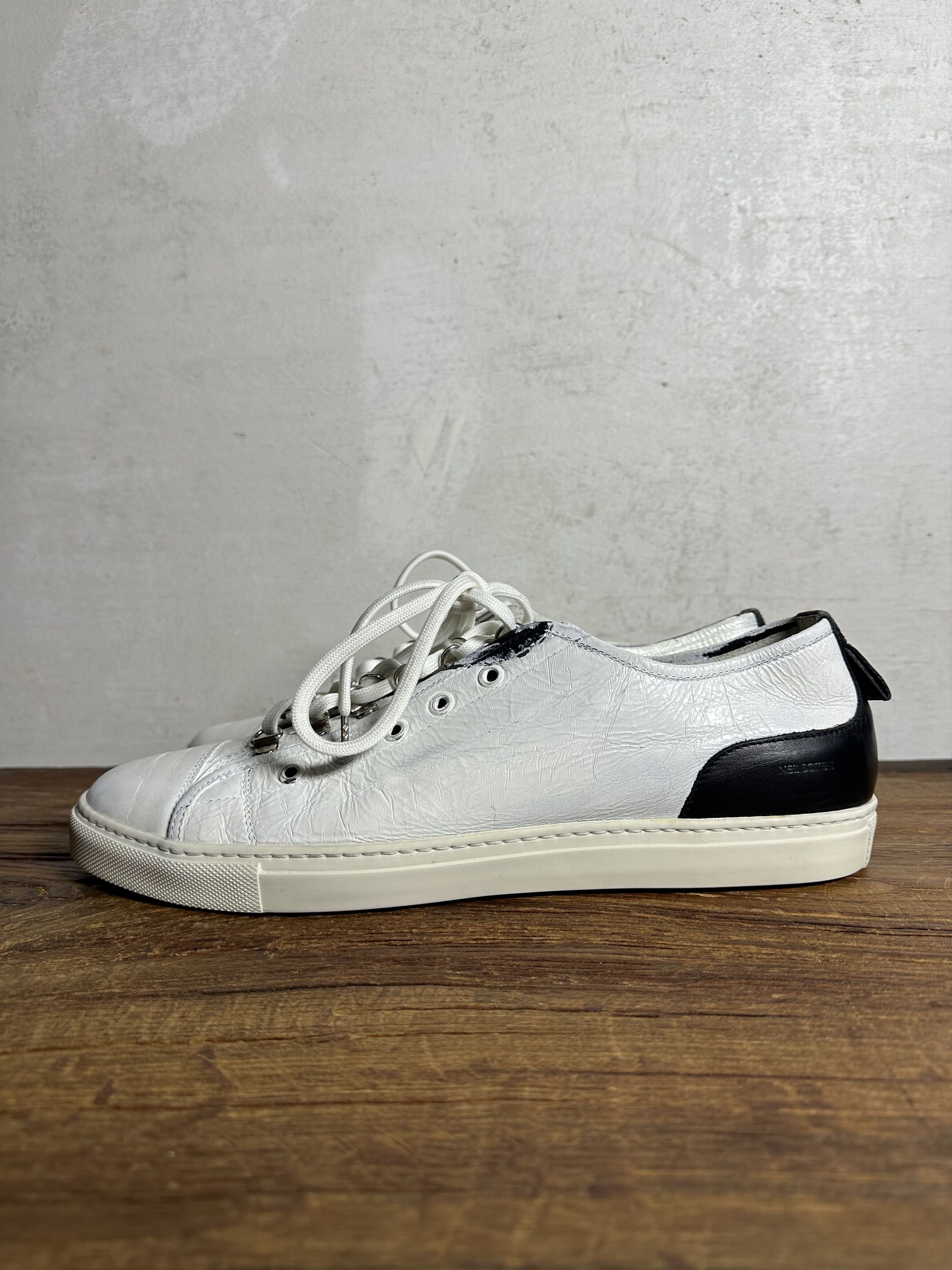Neil Barrett Neil Barrett Painted Two-Toned Low-Top Sneakers Size US 10 / EU 43 - 2 Thumbnail