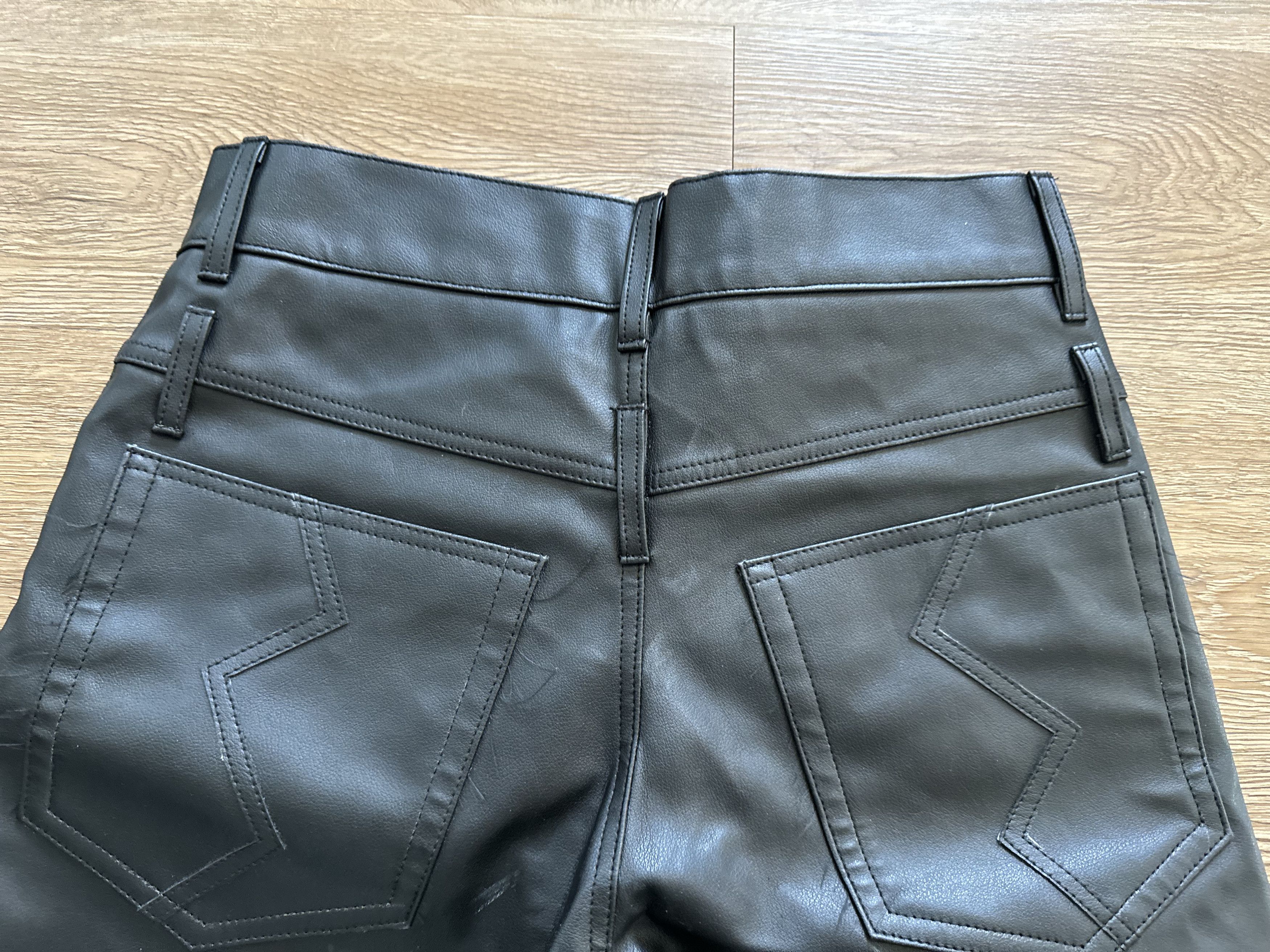Jean AMBIT STUDIO Black Leather Jeans Size US 30 / EU 46 - 5 Thumbnail