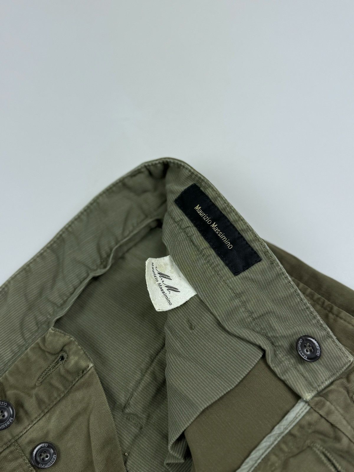 Designer Maurizio Massimino Front Pockets Designer Chino Pants Size US 34 / EU 50 - 10 Thumbnail