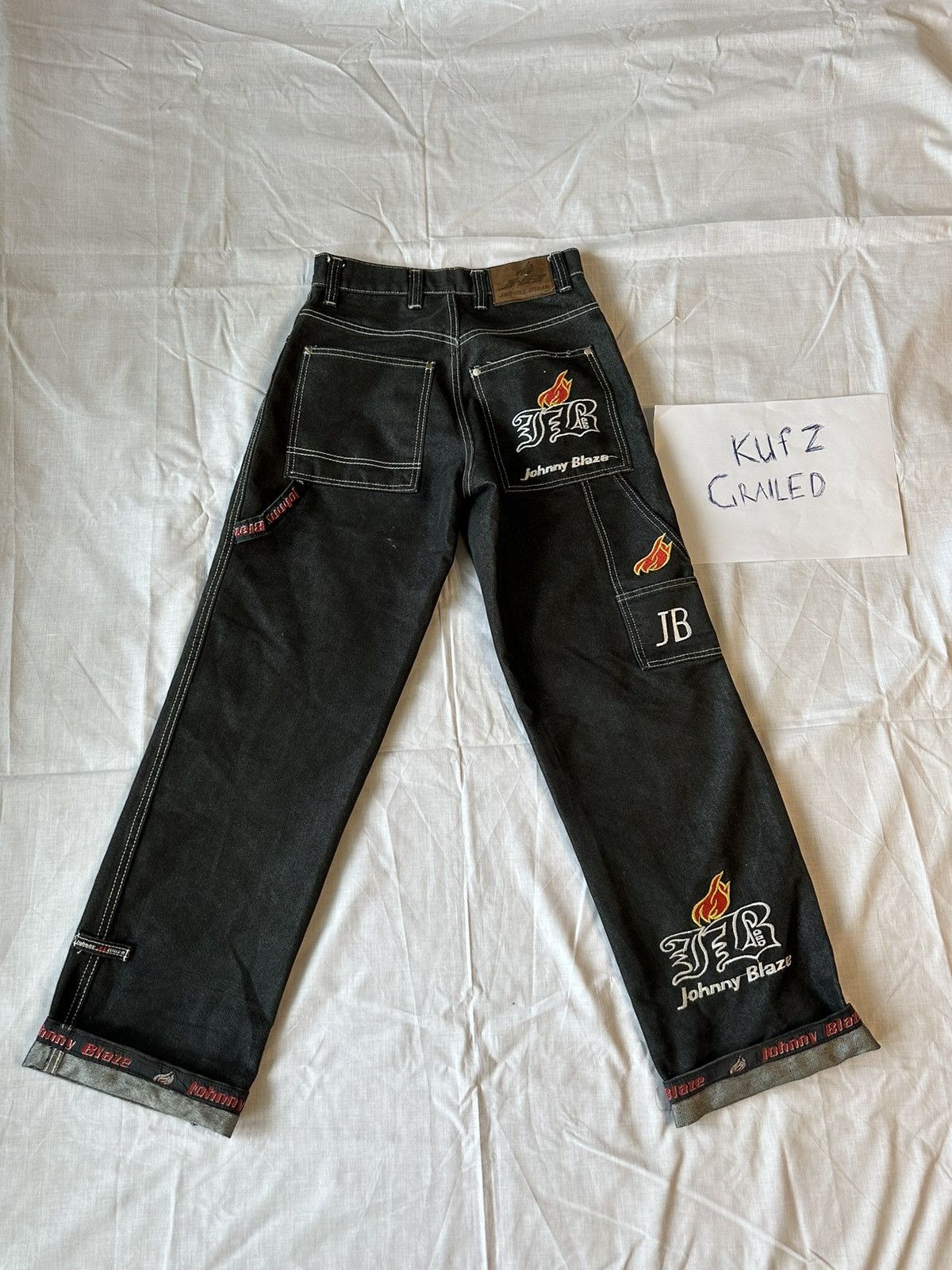 Vintage Johnny Blaze Vintage Cargo Jeans Denim Pants size 28 Size 28" / US 6 / IT 42 - 2 Thumbnail