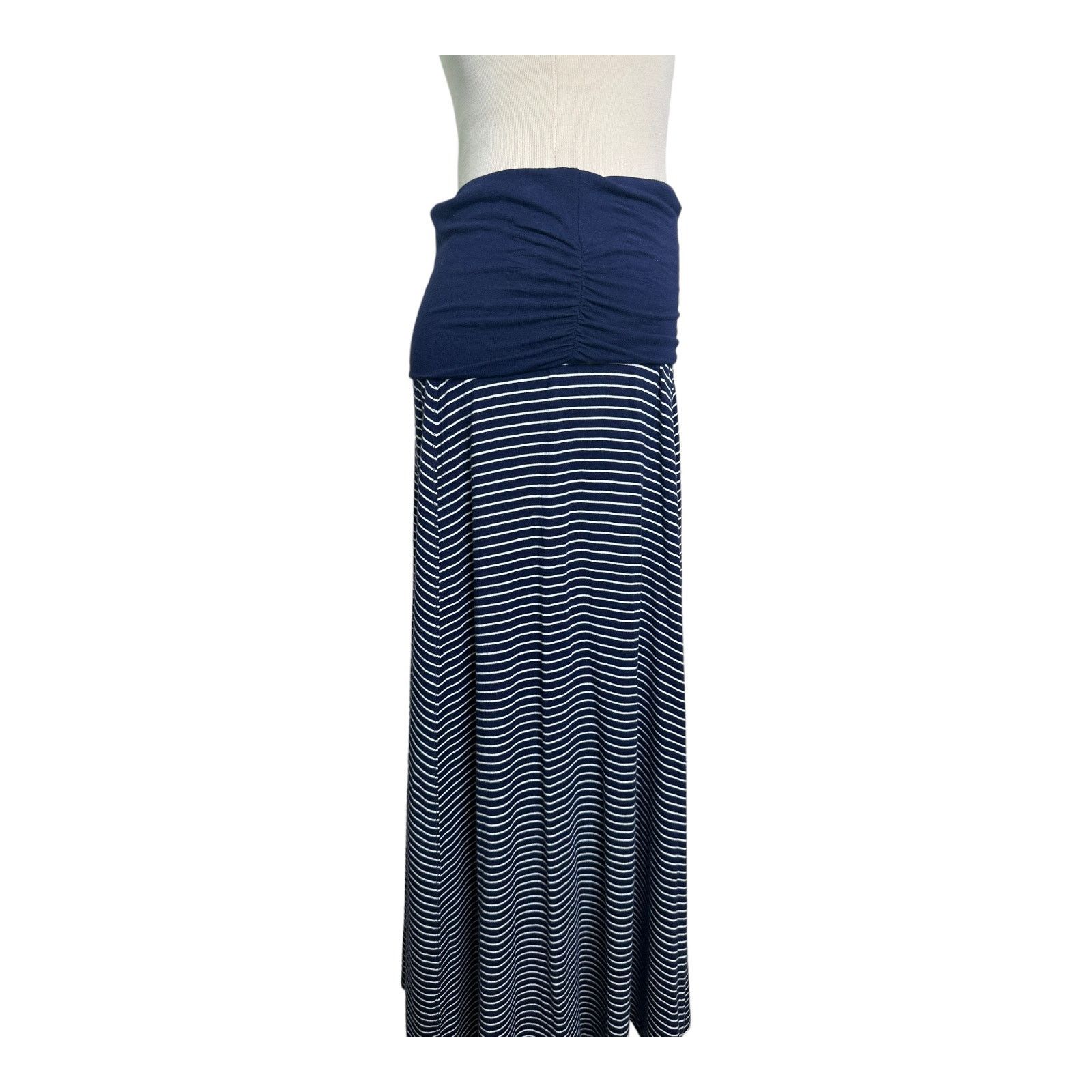 Gap Gap blue striped pull on casual maxi skirt size XS Size 28" / US 6 / IT 42 - 13 Thumbnail