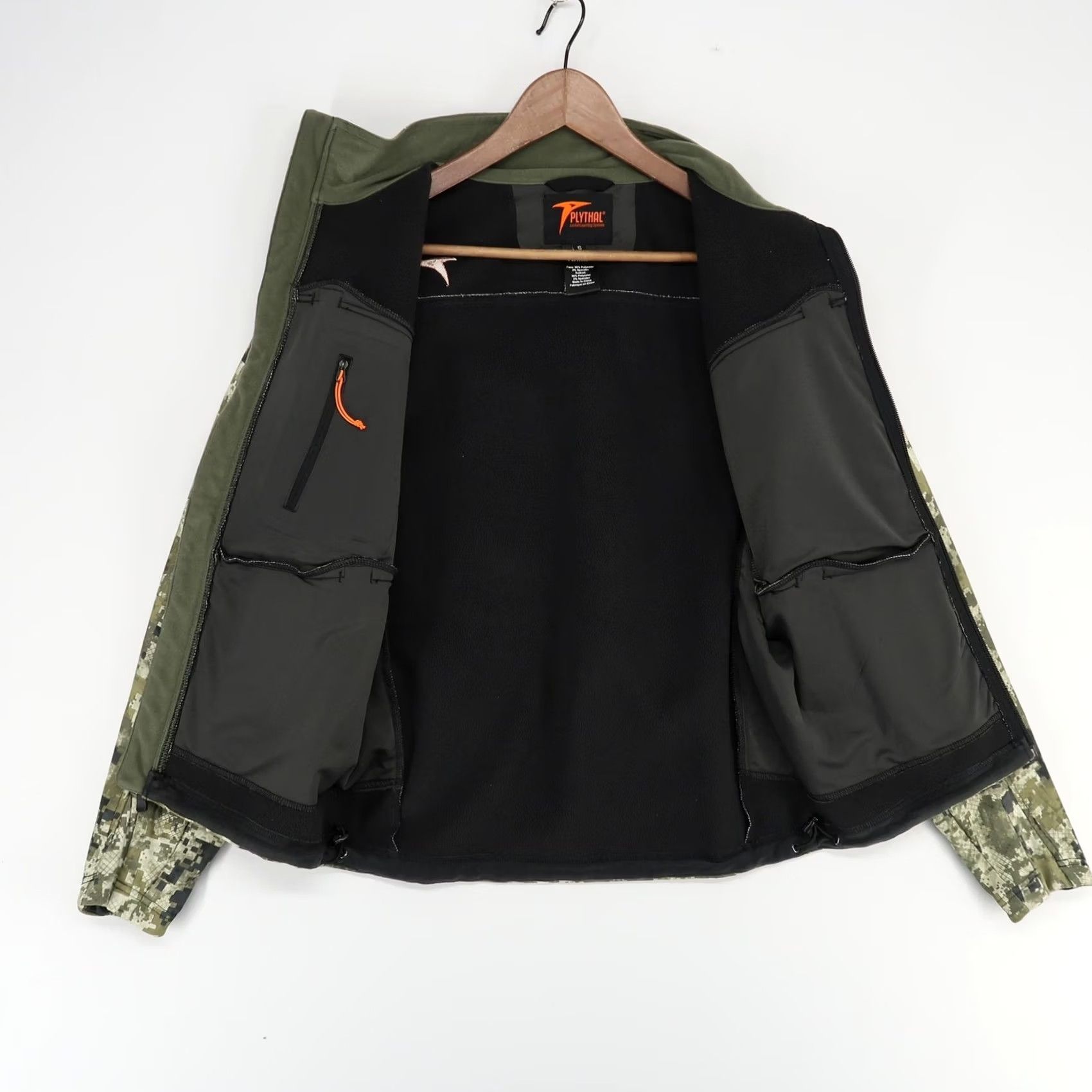 Vintage Plythal Pre Rut Jacket Mens Small Digital Camo Softshell Hunting Pit Zip Pockets Size US S / EU 44-46 / 1 - 3 Thumbnail