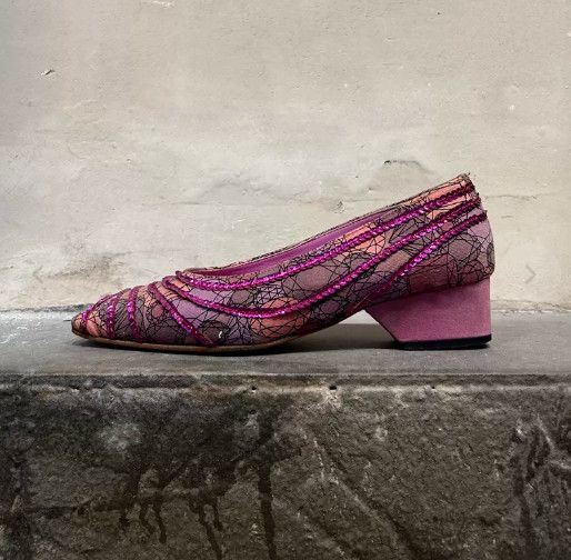 Undercover UNDERCOVER Early Spiderweb Sequin Square-Toe Flats Size US 6.5 / IT 36.5 - 6 Thumbnail