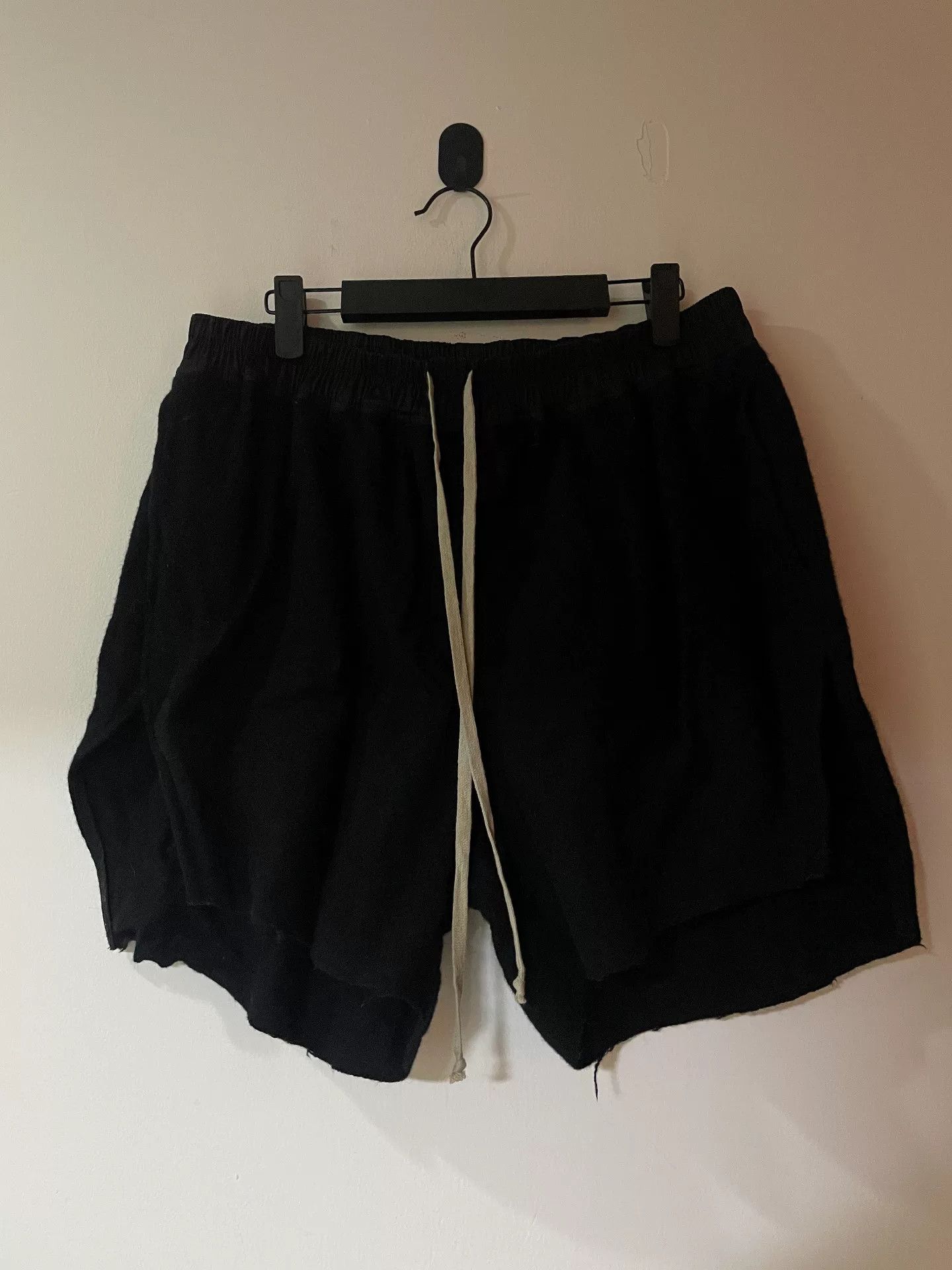 Rick Owens Rick Owens Porterville Wool Drawstring Shorts Size US 31 - 1 Thumbnail