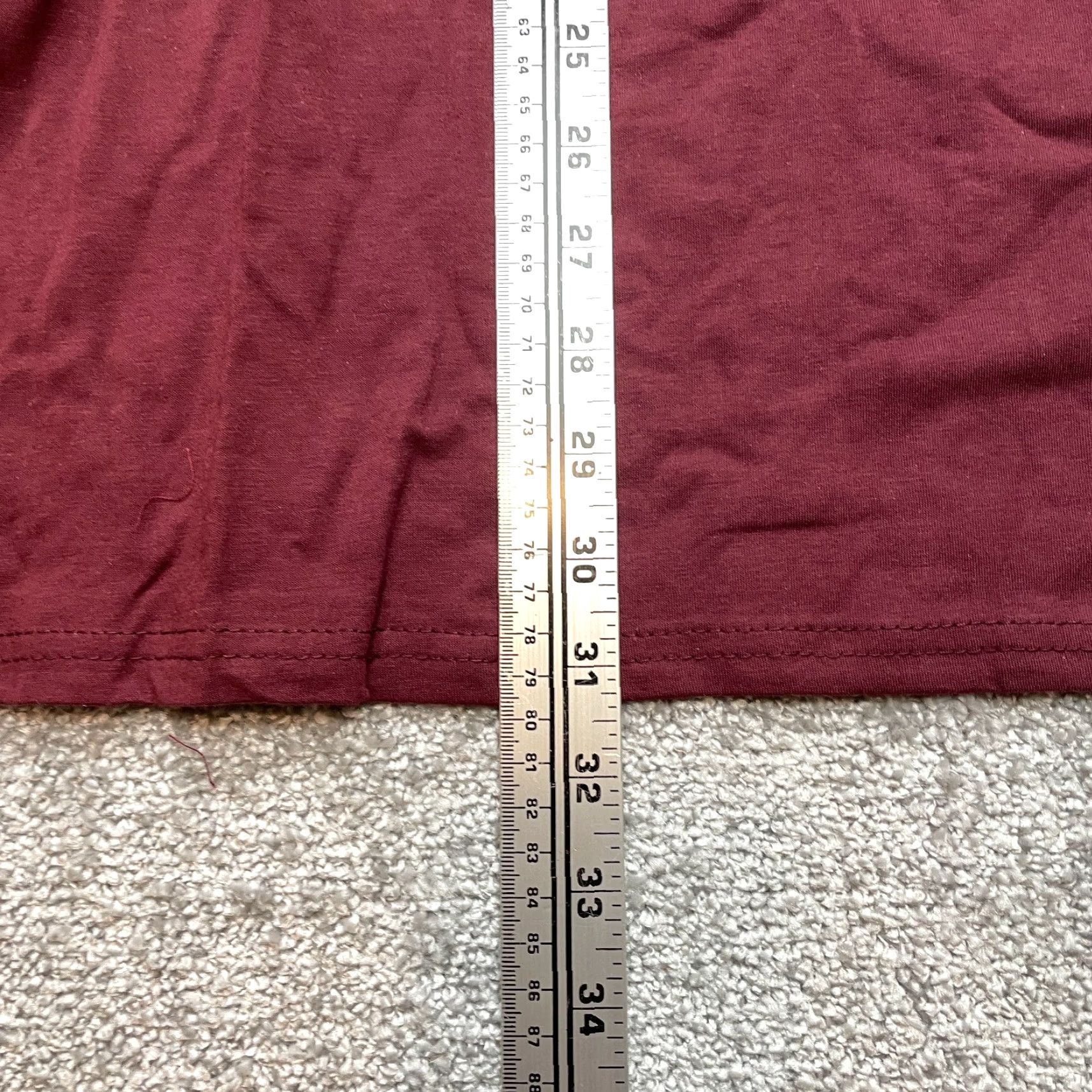 Vintage Unbranded Shirt Dress T Shirt Dress Womens Small Dark Red Maroon Short Sleeve New Size S / US 4 / IT 40 - 4 Thumbnail