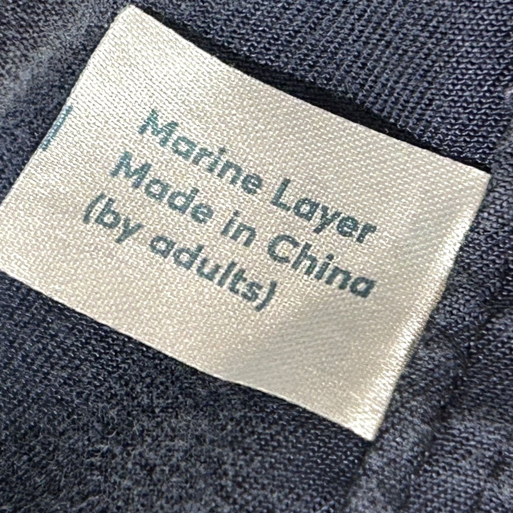 Marine Layer Marine Layer Drapery Snap Utility Jacket Blue Womens M Utility, Lightweight, Pockets, 100% Tencel, Short Length, Machine Washable, 3 Seasons Size M / US 6-8 / IT 42-44 - 5 Thumbnail