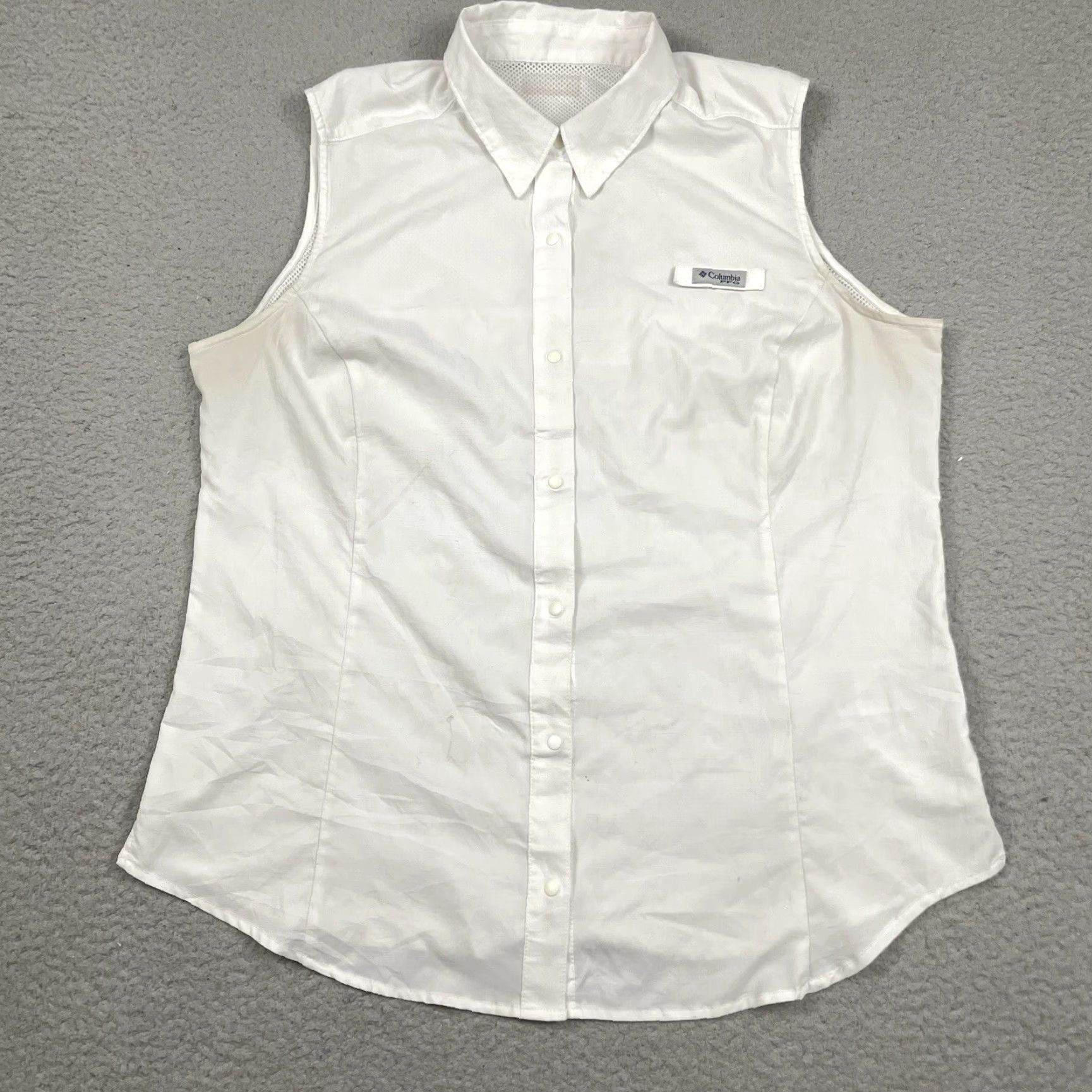 Vintage VINTAGE Columbia Vest Women's L White Outdoor Fishing PFG Button Up Pockets Casual Ladies L Women) Size L / US 10 / IT 46 - 2 Thumbnail