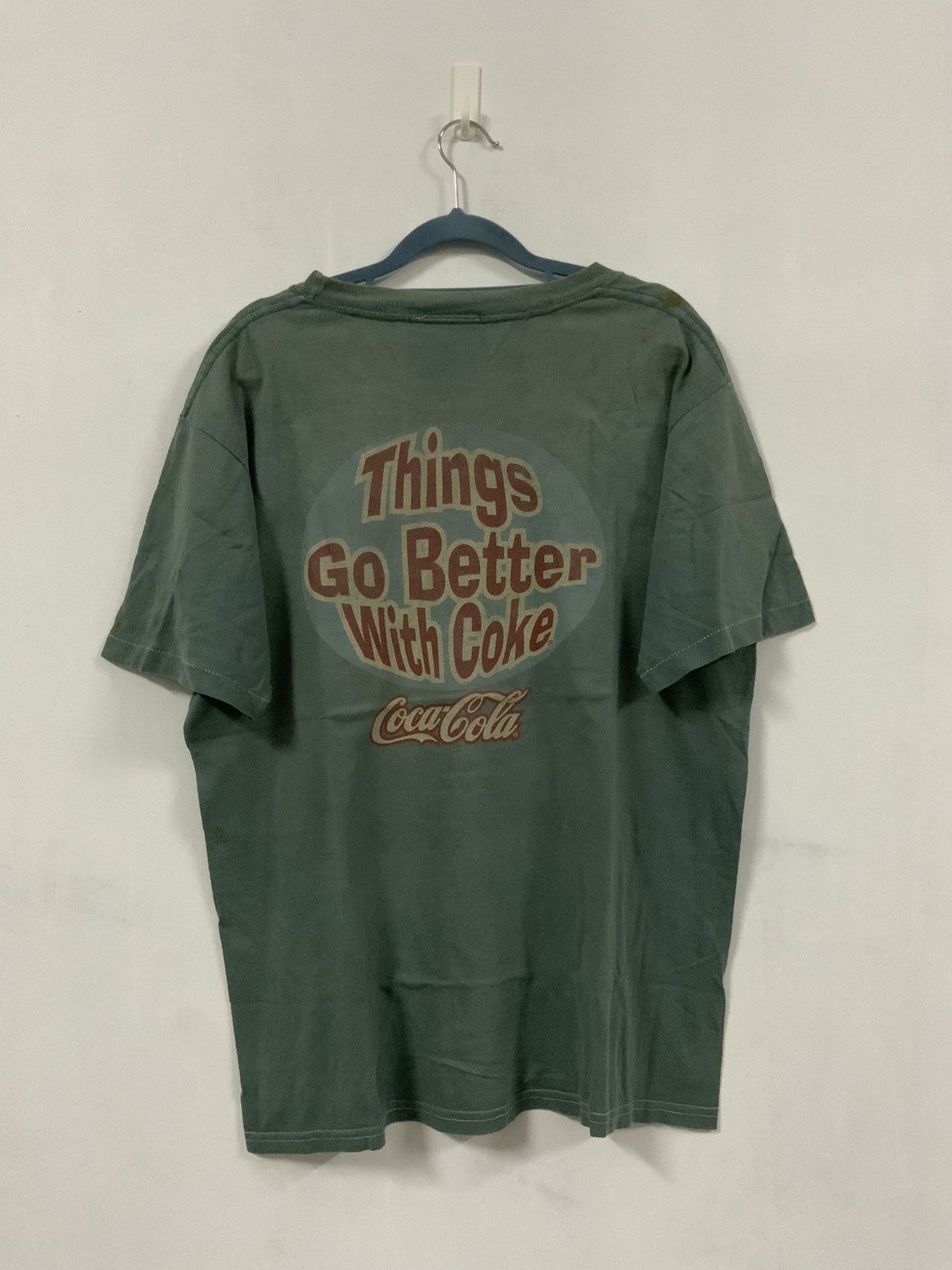 Coca Cola Vintage Coca Cola Things Go Better With Coke Rusty Tee Size US M / EU 48-50 / 2 - 1 Thumbnail