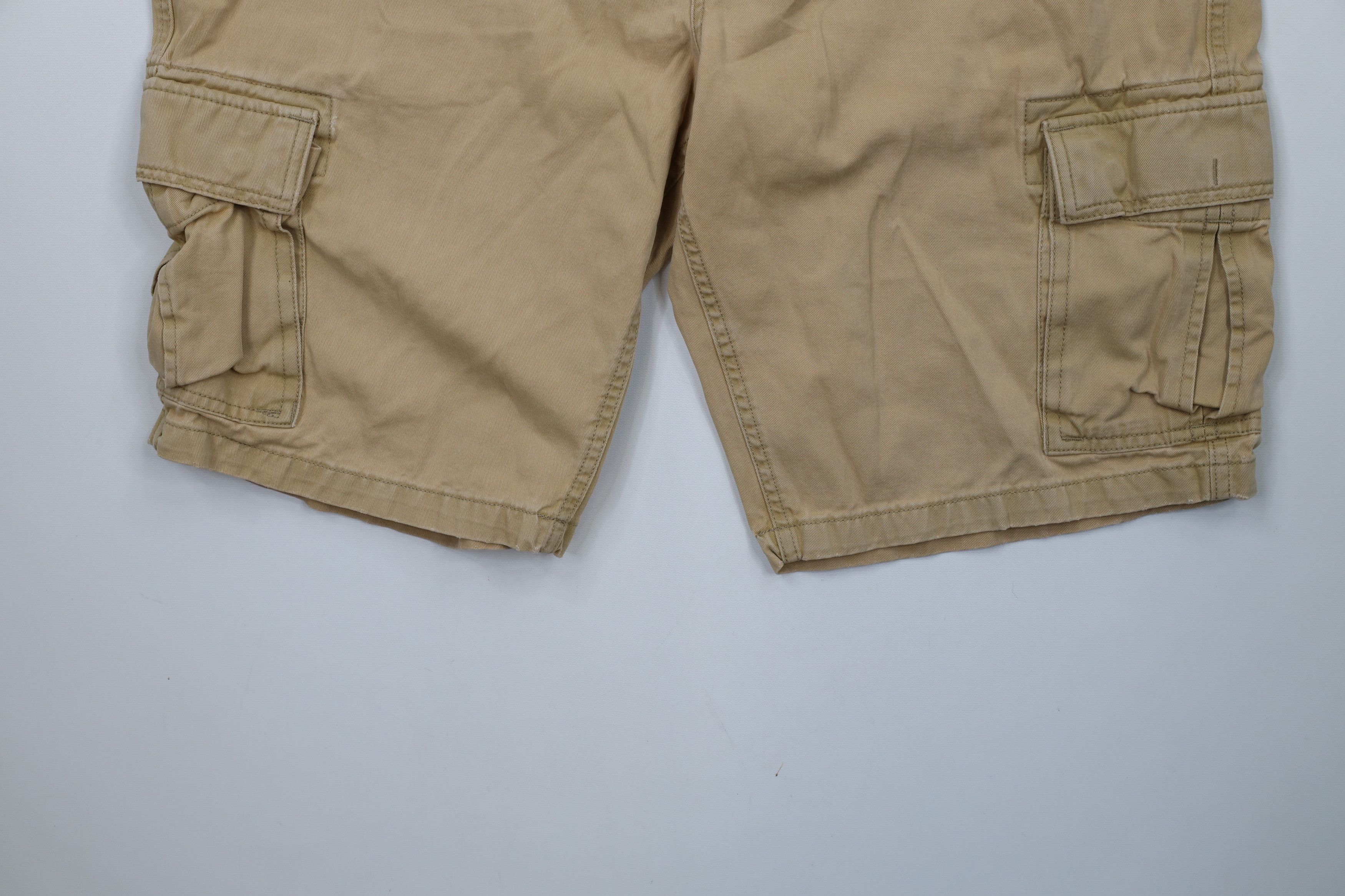 Eddie Bauer × Vintage Vintage Y2K Eddie Bauer Cargo Shorts Beige Cotton Size US 40 / EU 56 - 4 Thumbnail