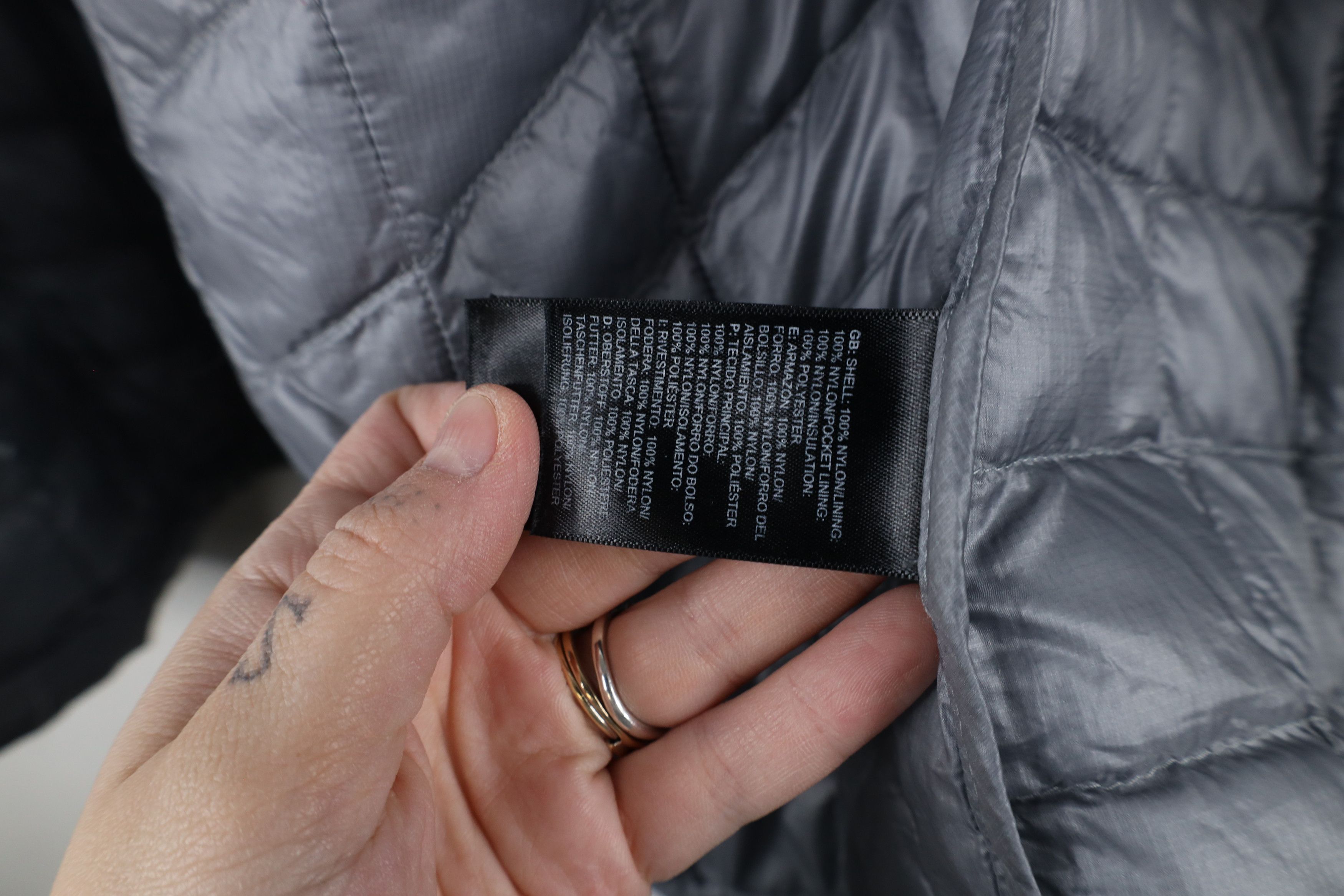 The North Face × Vintage The North Face Thermoball Eco Full Zip Puffer Jacket Gray Size XL / US 12-14 / IT 48-50 - 8 Thumbnail