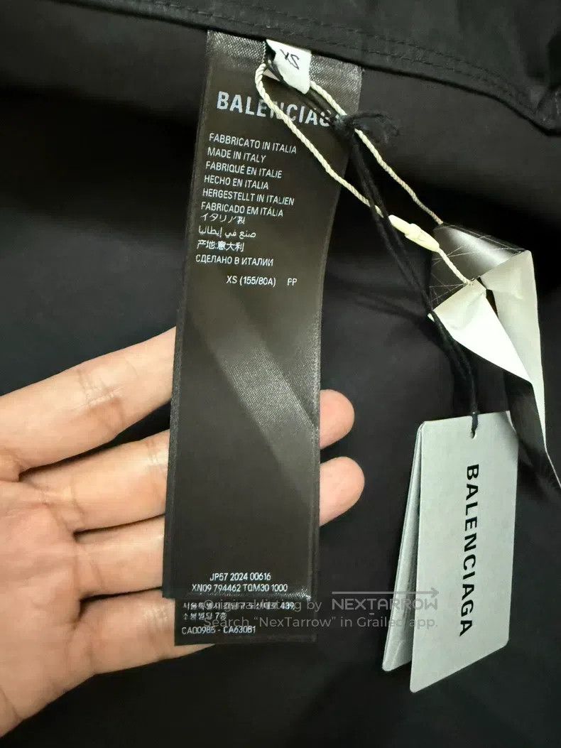 Balenciaga Balenciaga Solid Black Shirt Size US XS / EU 42 / 0 - 7 Thumbnail
