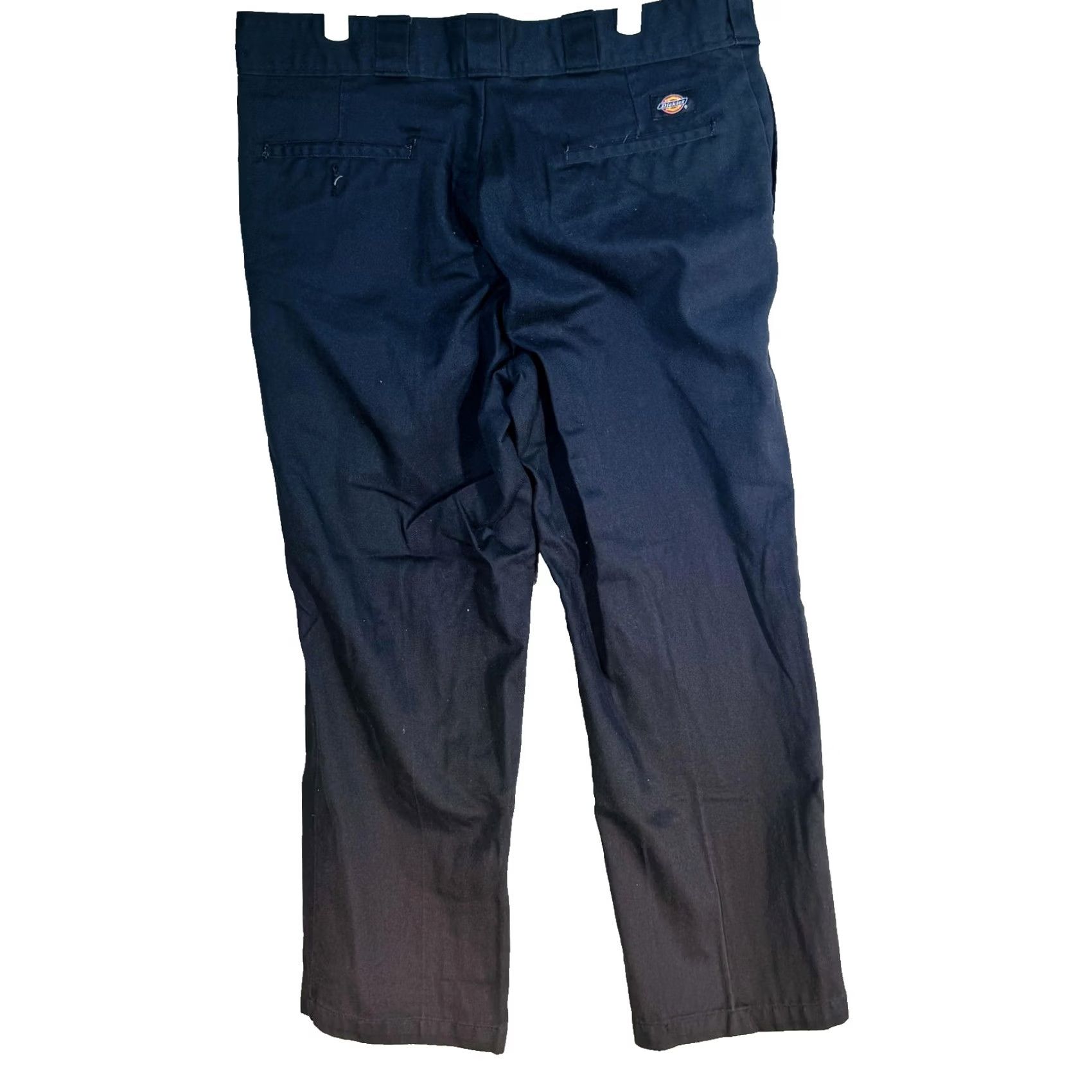 Dickies Dickies 874 Jeans Mens 36x28 Black Dark Wash Relaxed Straight Canvas Zip Fly Logo Pockets 5-Pocket Jean USA 90s Style Mens Size US 36 / EU 52 - 6 Thumbnail