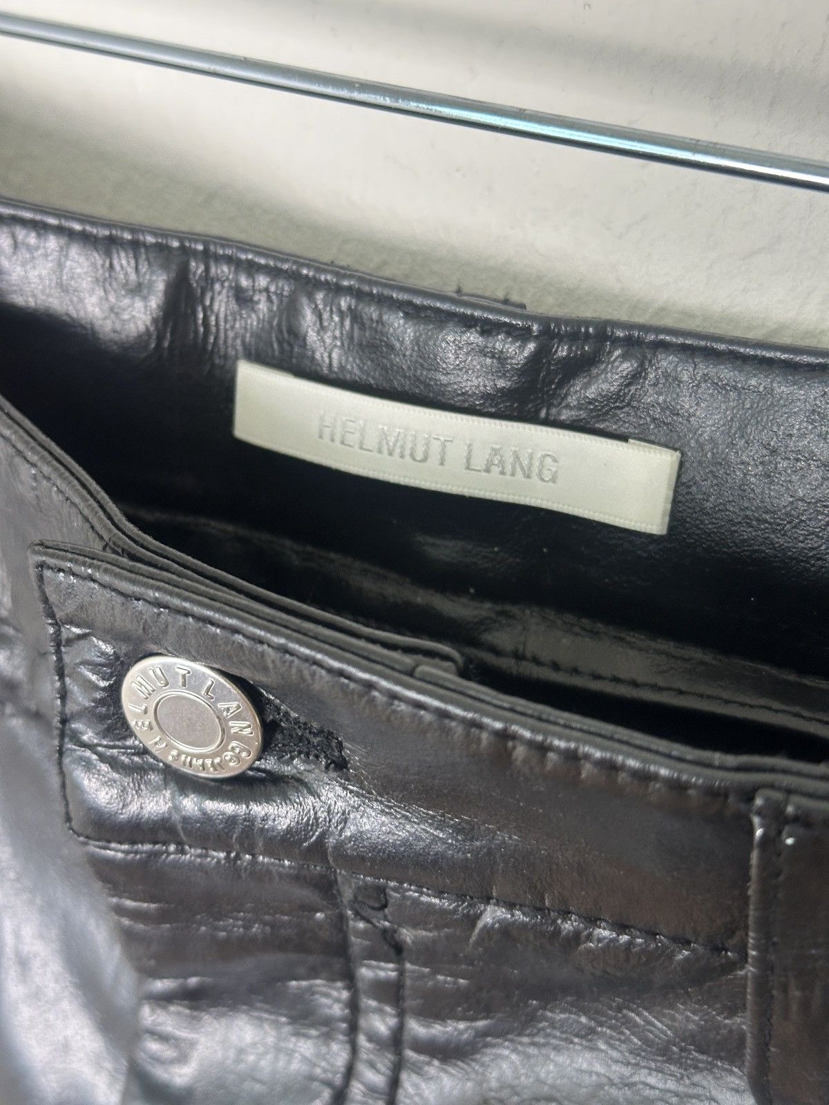 Helmut Lang Leather Pants Size US 30 / EU 46 - 3 Thumbnail