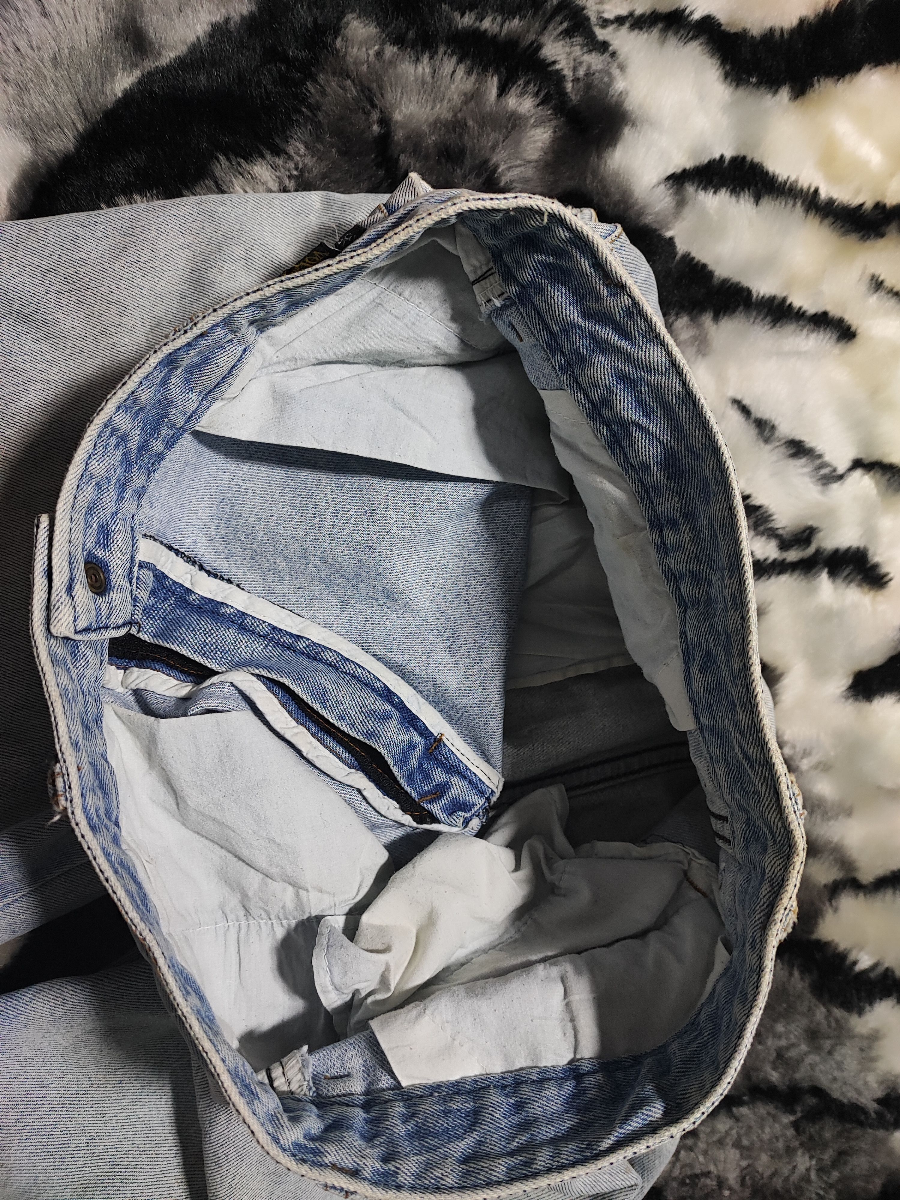 Vintage Volvo vintage y2k grunge faded blue skater baggy jeans Size US 30 / EU 46 - 6 Thumbnail