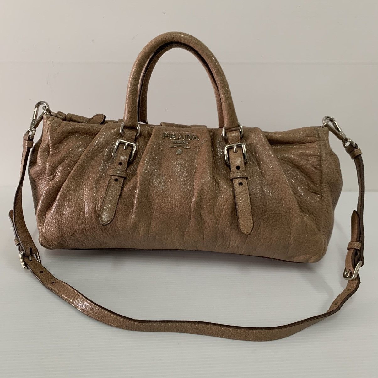 Prada Prada Leather Small Shoulder Bag Size ONE SIZE - 5 Thumbnail