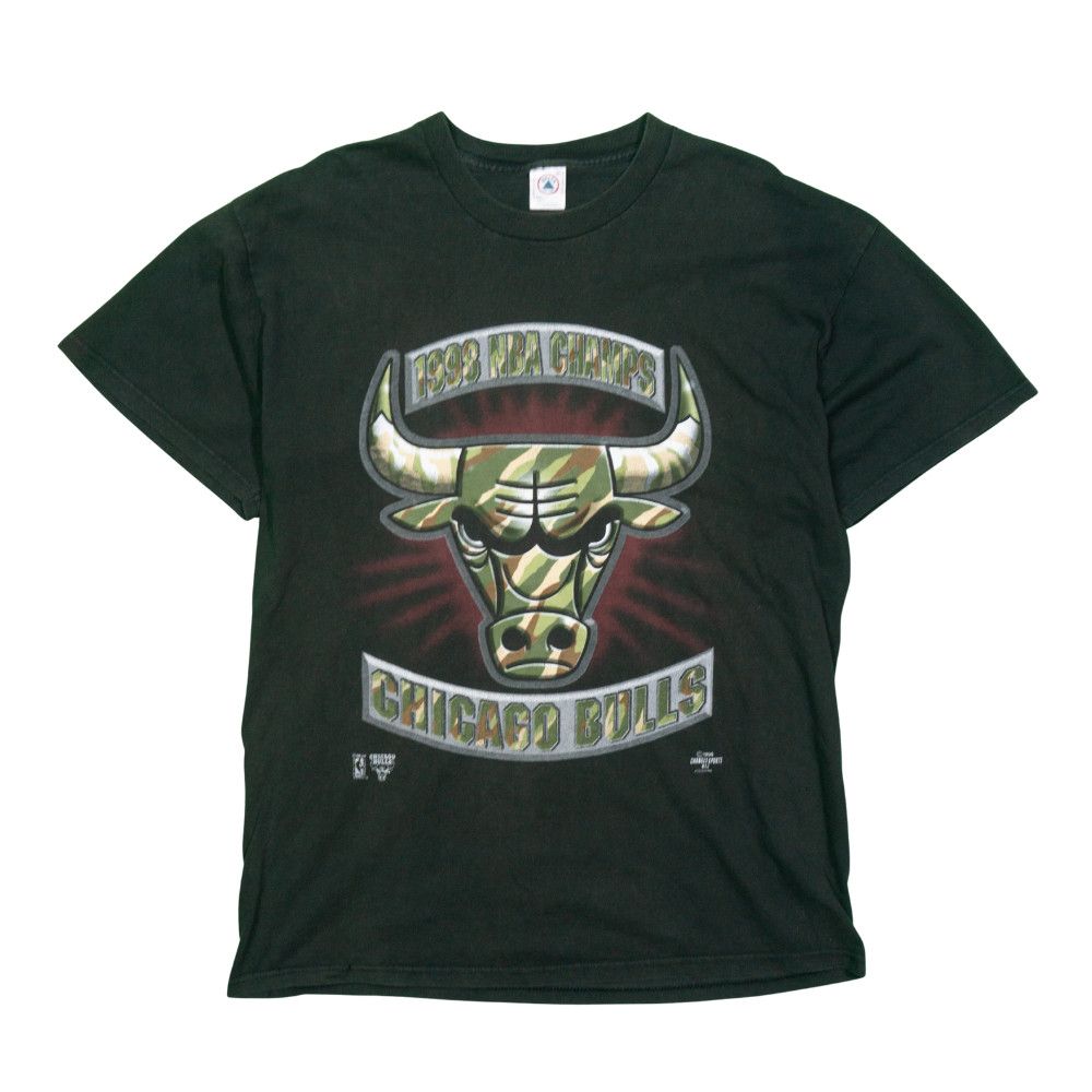 Vintage 1998 Chicago Bulls NBA Champs Camo Tee – XL Size US XL / EU 56 / 4 - 1 Thumbnail