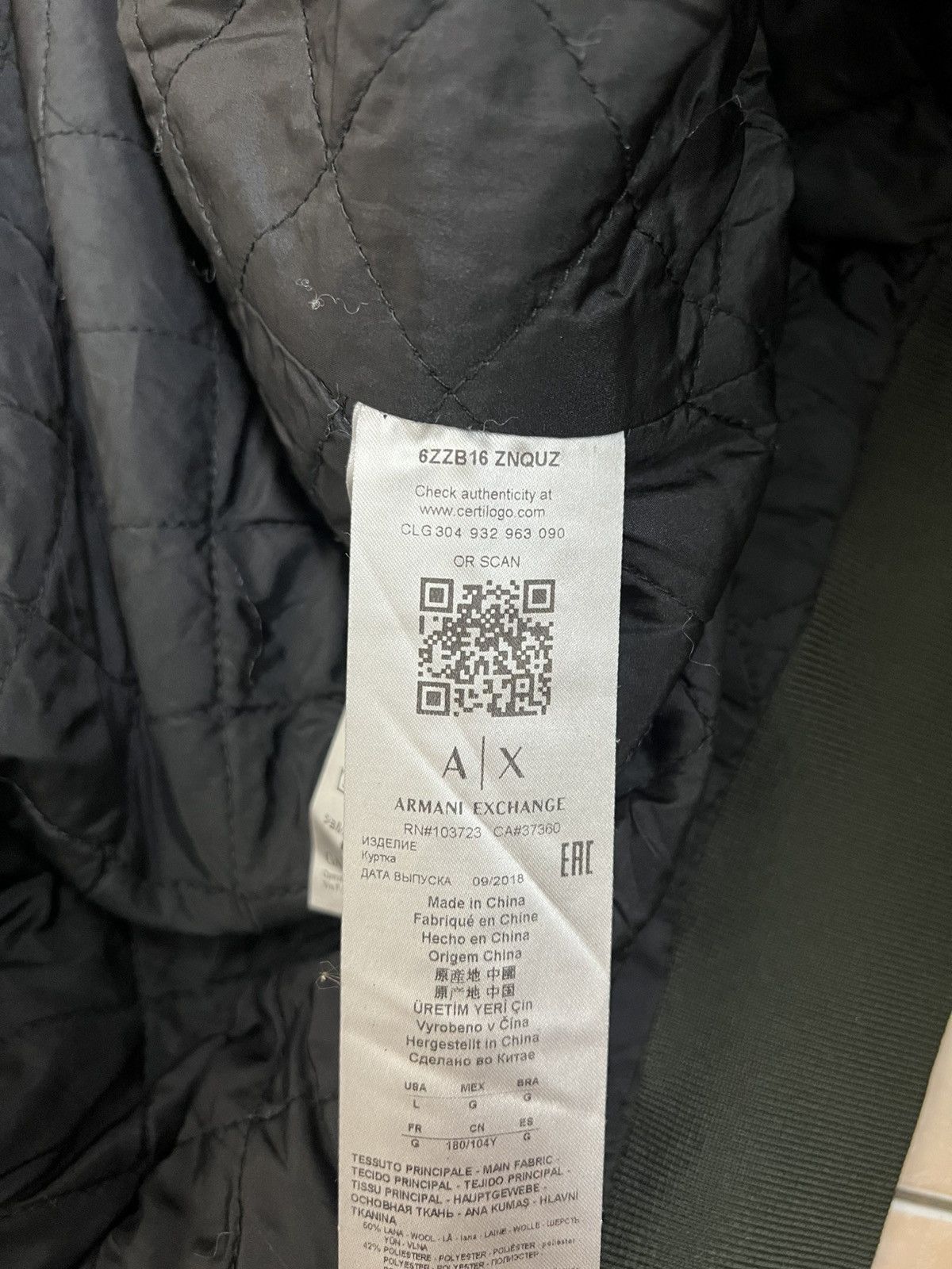 Armani Exchange × Designer Armani Exchange Dual Peat Green Trench & Bomber Jacket Coat Size US M / EU 48-50 / 2 - 13 Thumbnail