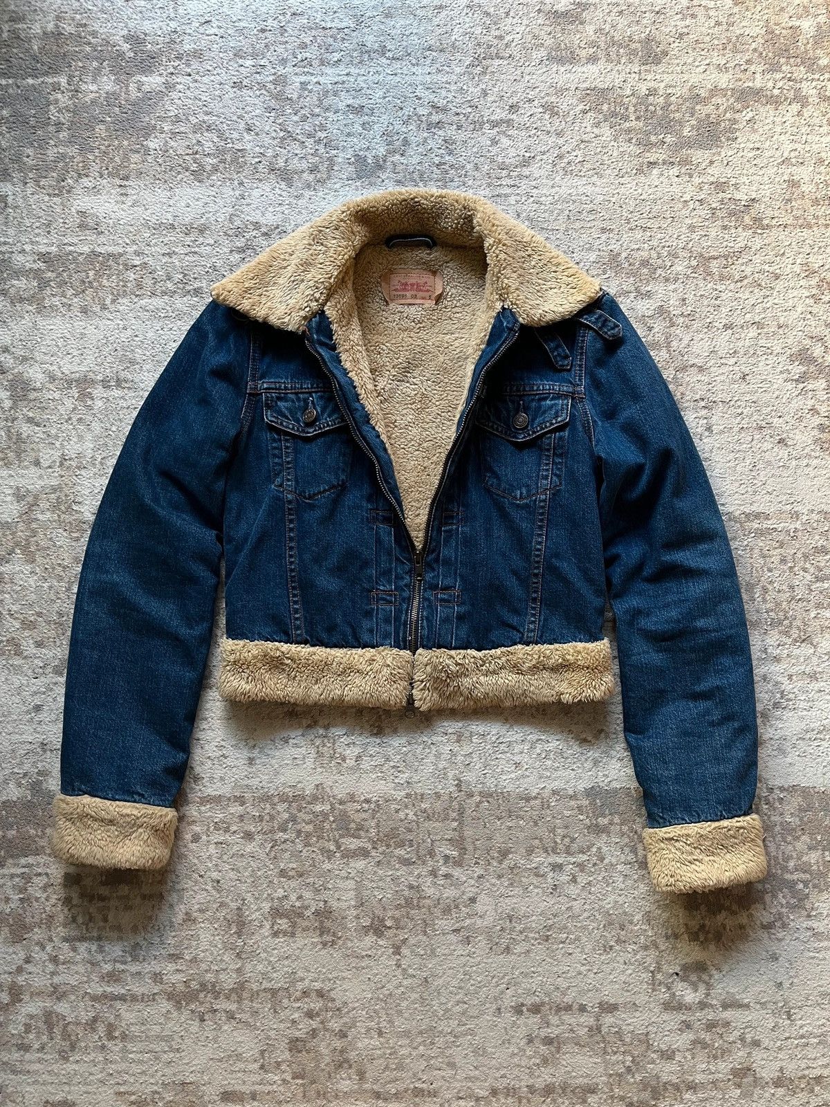 Levi's Levi's 73696 03 Sherpa Boxy Jeans Denim Jacket 2003 Rare Size S / US 4 / IT 40 - 3 Thumbnail