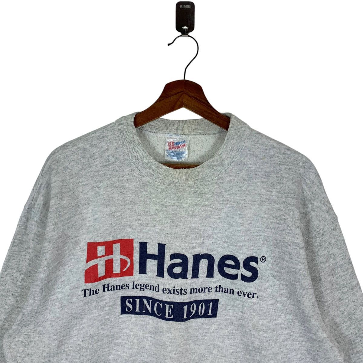 Vintage VINTAGE HANES BRAND TAG CREWNECK Size US L / EU 52-54 / 3 - 4 Thumbnail