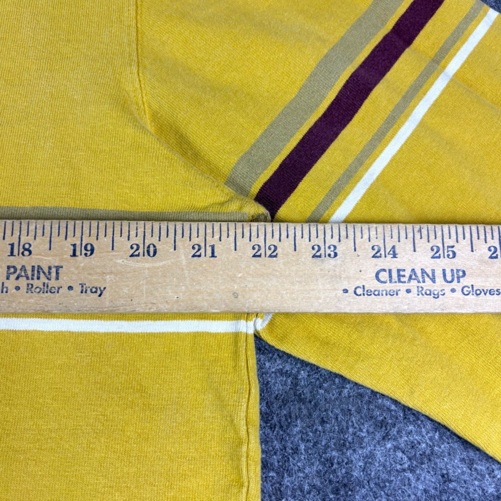 Mossimo Mossimo Vintage Mens Rugby Shirt Yellow Striped Long Sleeve Cotton Polo Medium Size US M / EU 48-50 / 2 - 3 Thumbnail