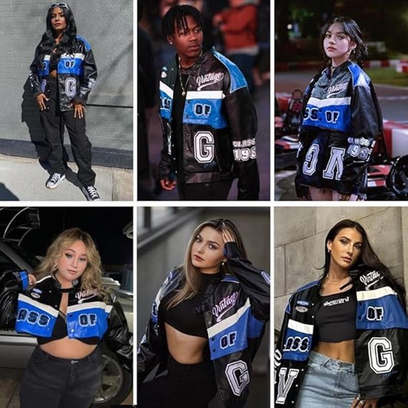 Other Leather Racing Varsity Jackets Oversized Vintage Letterman Size M / US 6-8 / IT 42-44 - 4 Thumbnail