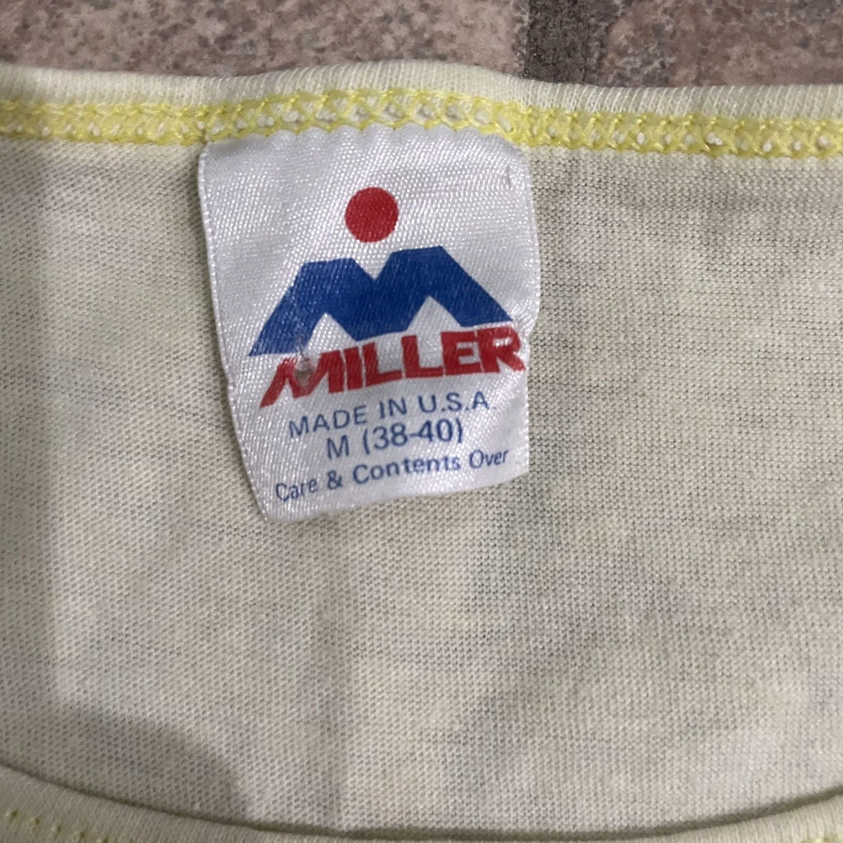 Vintage VINTAGE Miller yellow Pacific coast championship muscle shirt Mens M Size US M / EU 48-50 / 2 - 5 Thumbnail
