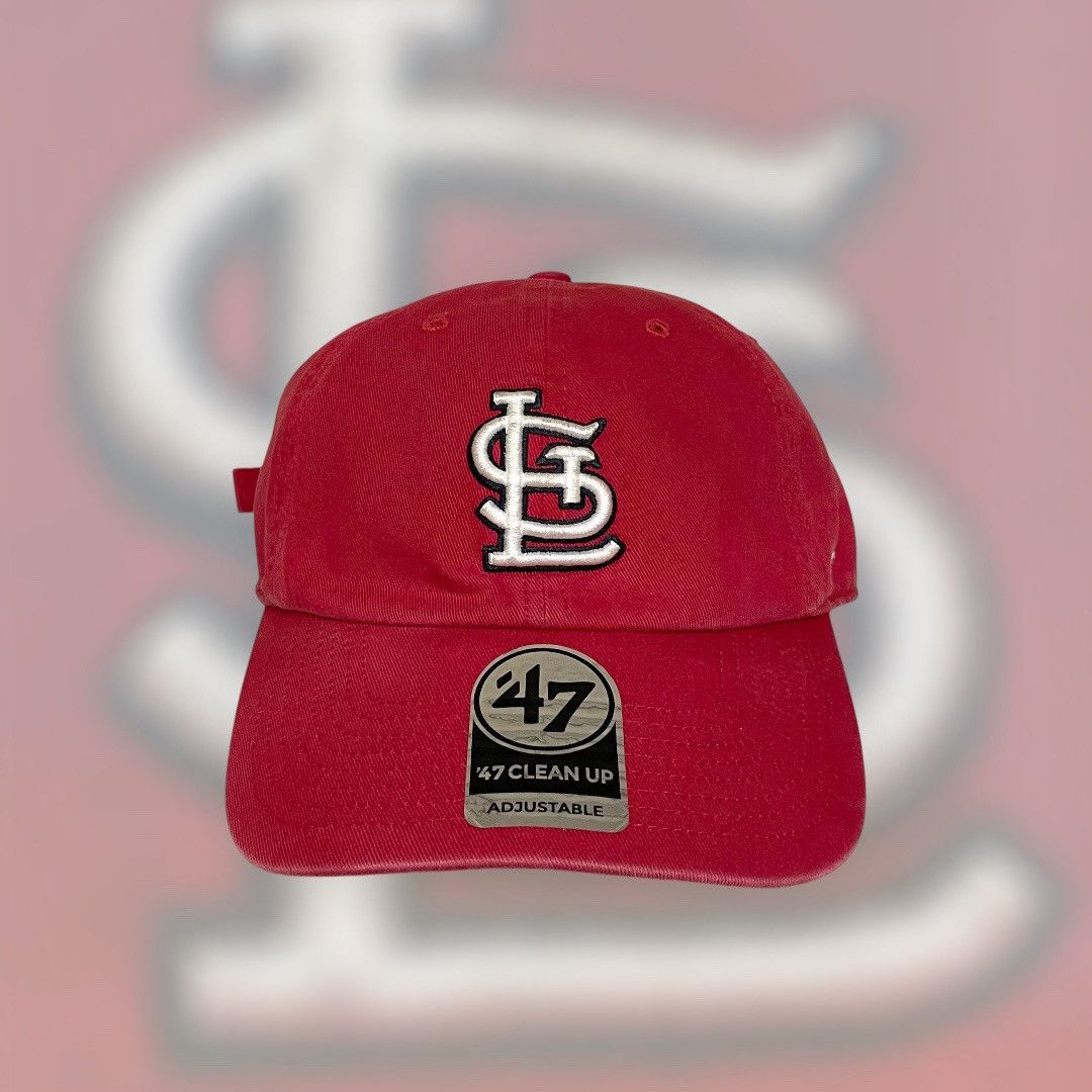 47 × 47 Brand × MLB St. Louis Cardinals ‘47 Brand Clean Up Red Adjustable Hat Size ONE SIZE - 1 Thumbnail