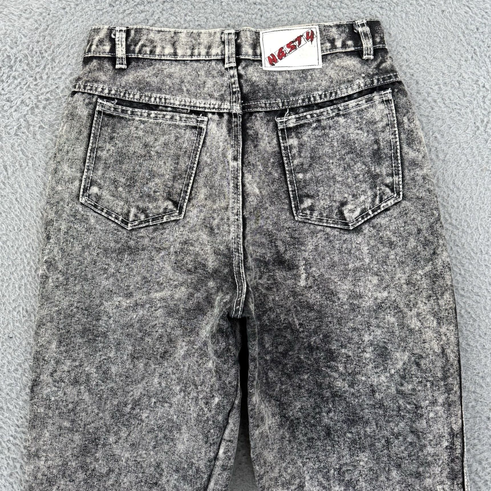 Vintage VINTAGE Nasty Jeans Womens 27x28 Acid Wash High Rise 80s Tapered Denim Blue Grunge Womens Jeans Size 27" / US 4 / IT 40 - 7 Thumbnail