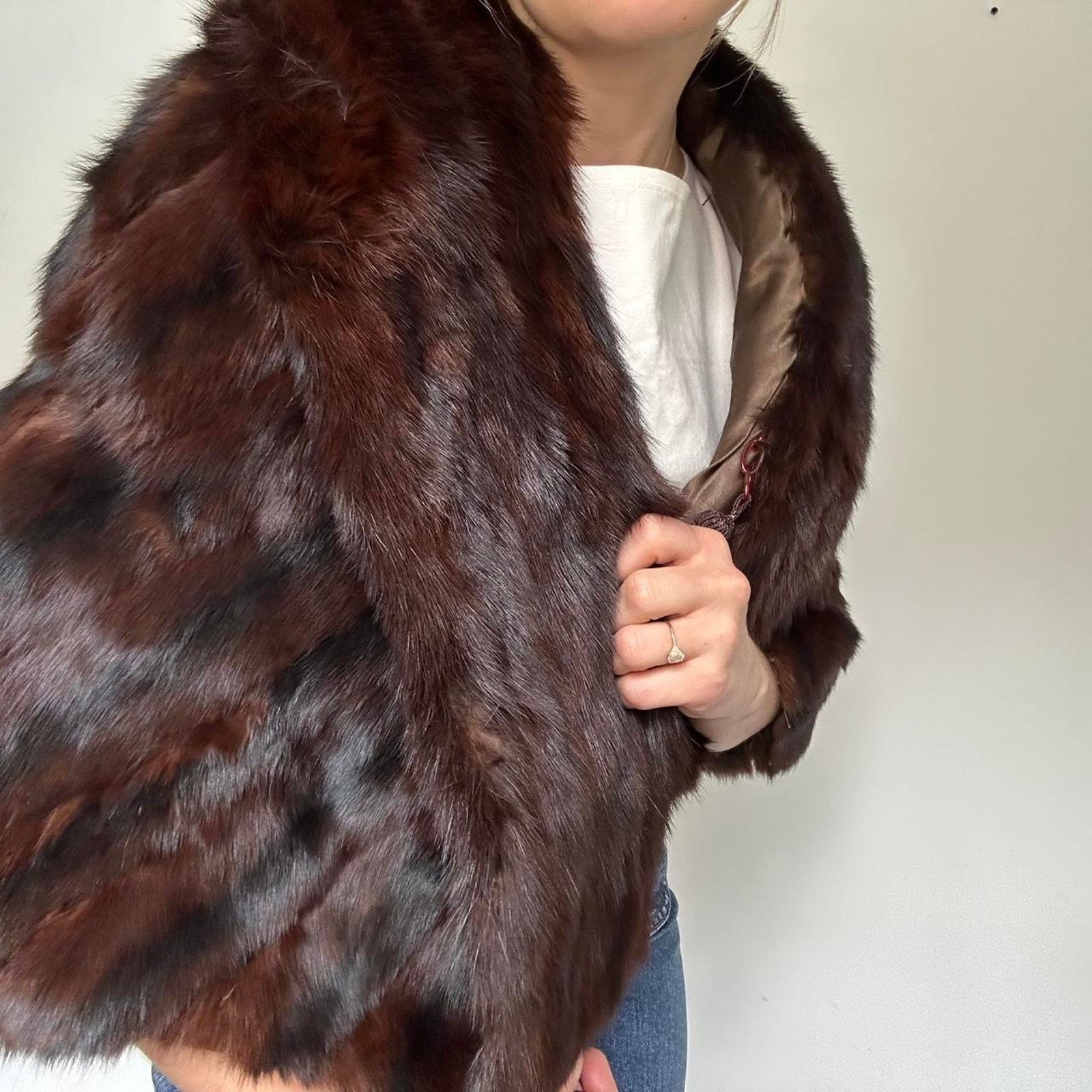 Other Vintage Fur Cape / Capelet (One Size) Size ONE SIZE - 3 Thumbnail