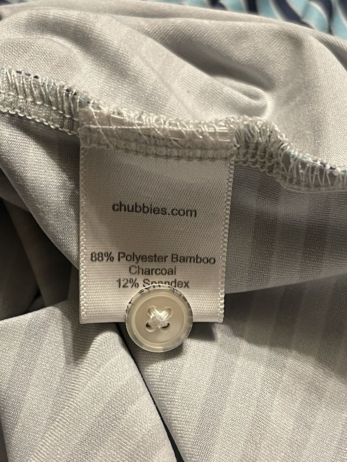 Chubbies Chubbies Men’s L Blue Striped Fired Up Stretched Polo Shirt Size US L / EU 52-54 / 3 - 9 Thumbnail