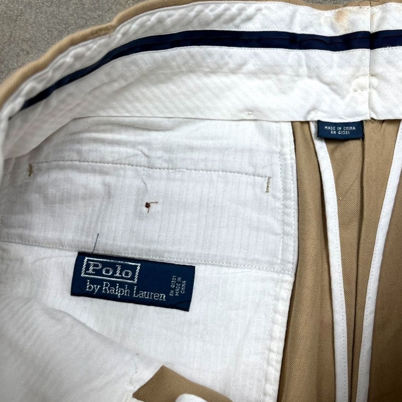 Polo Ralph Lauren VINTAGE Polo Ralph Lauren trousers flat front Linen 34x29 Size US S / EU 44-46 / 1 - 2 Thumbnail
