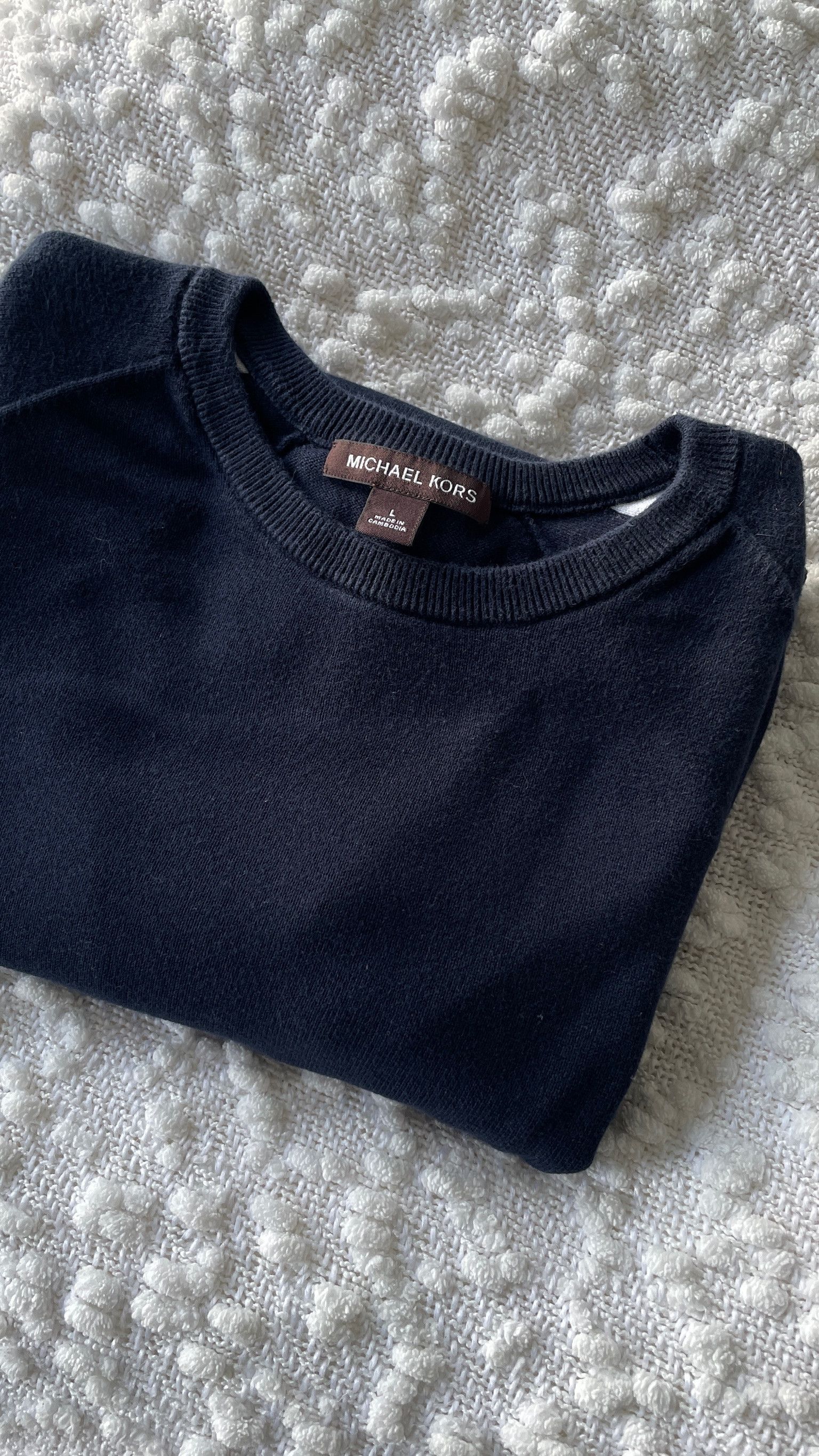Michael Kors NAVY SWEAT-SHIRT MICHAEL KORS (L) Size US L / EU 52-54 / 3 - 5 Thumbnail