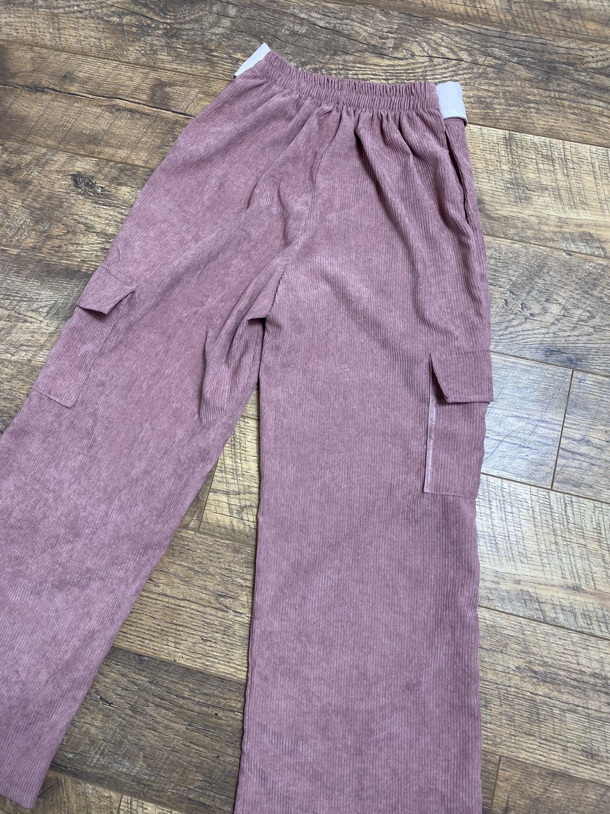 Pink Barbie Pink Corduroy Cargo Pants Wide Leg Y2K Aesthetic Size 27" / US 4 / IT 40 - 4 Thumbnail