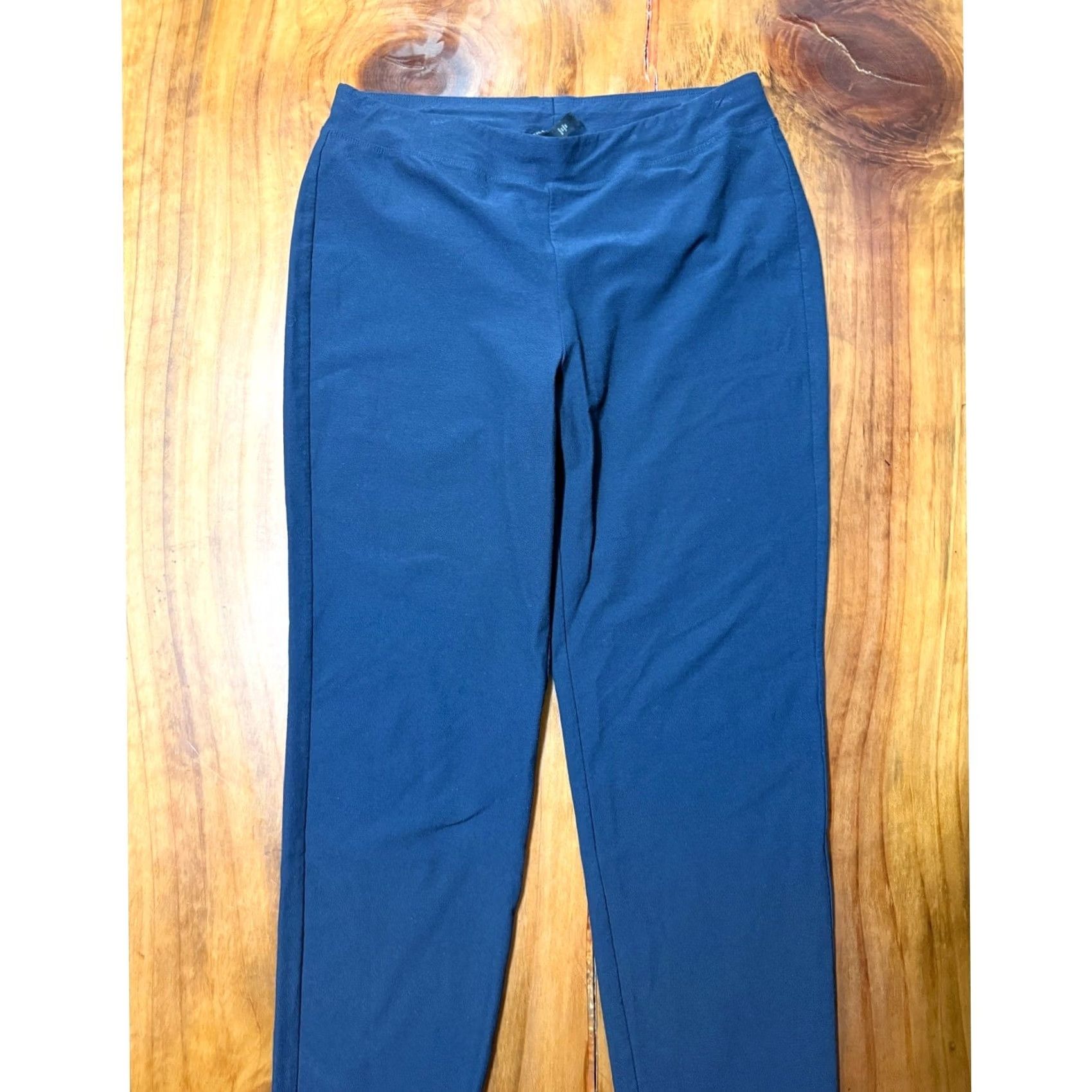 Eileen Fisher Eileen Fisher Pants Womens S Blue Viscose Nylon Knit Stretch Skinny Pull on Career E6 Size 28" / US 6 / IT 42 - 2 Thumbnail