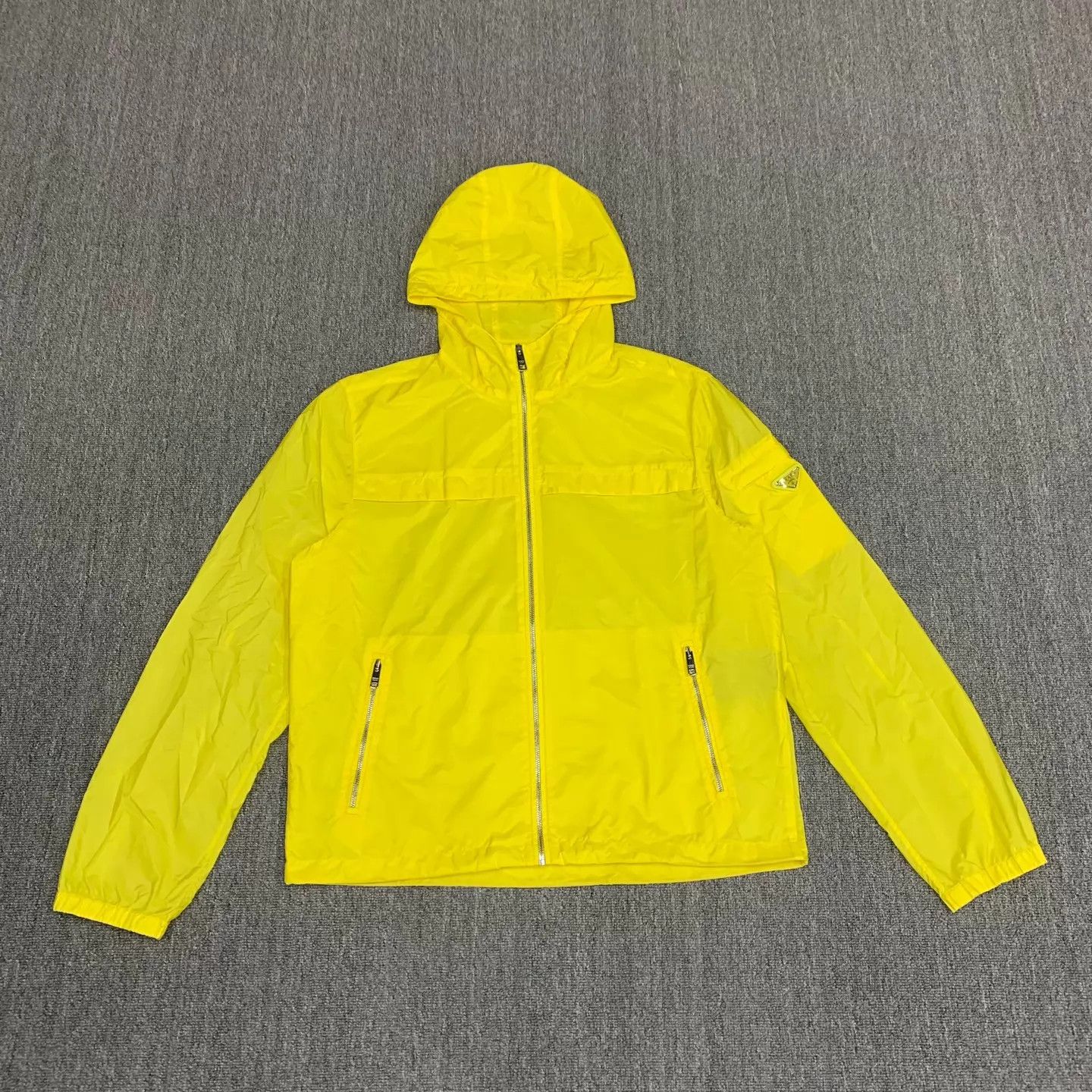 Prada Prada Yellow Triangle Nylon Shell Jacket 54 Size US L / EU 52-54 / 3 - 1 Thumbnail