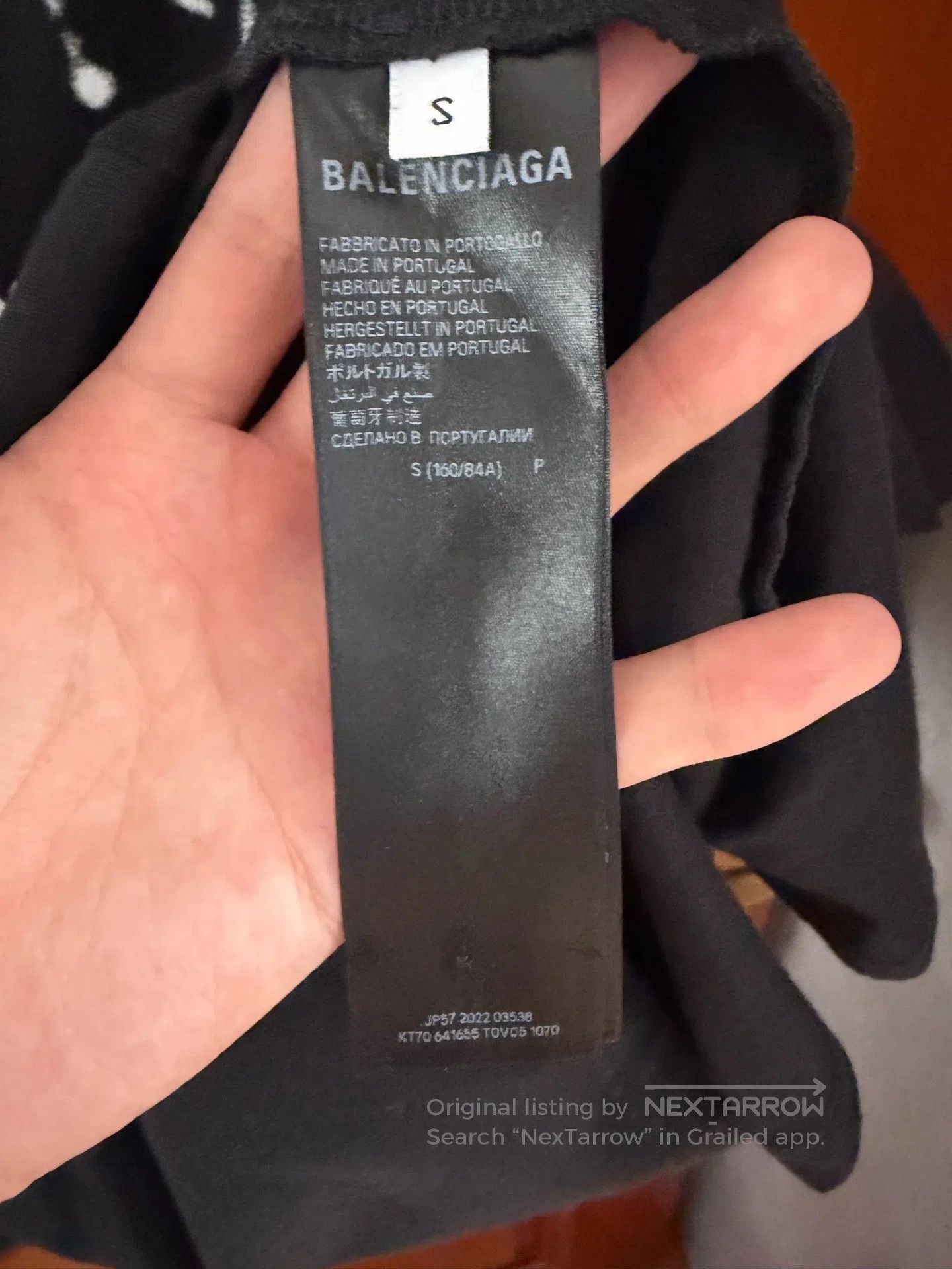 Balenciaga Balenciaga Graffiti Logo Black Short Sleeve T-Shirt| Size US S / EU 44-46 / 1 - 4 Thumbnail