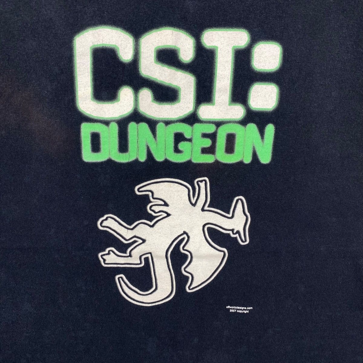 Vintage Vintage 00s CSI: Dungeon Graphic Crime Scene Investigation Size US L / EU 52-54 / 3 - 2 Thumbnail