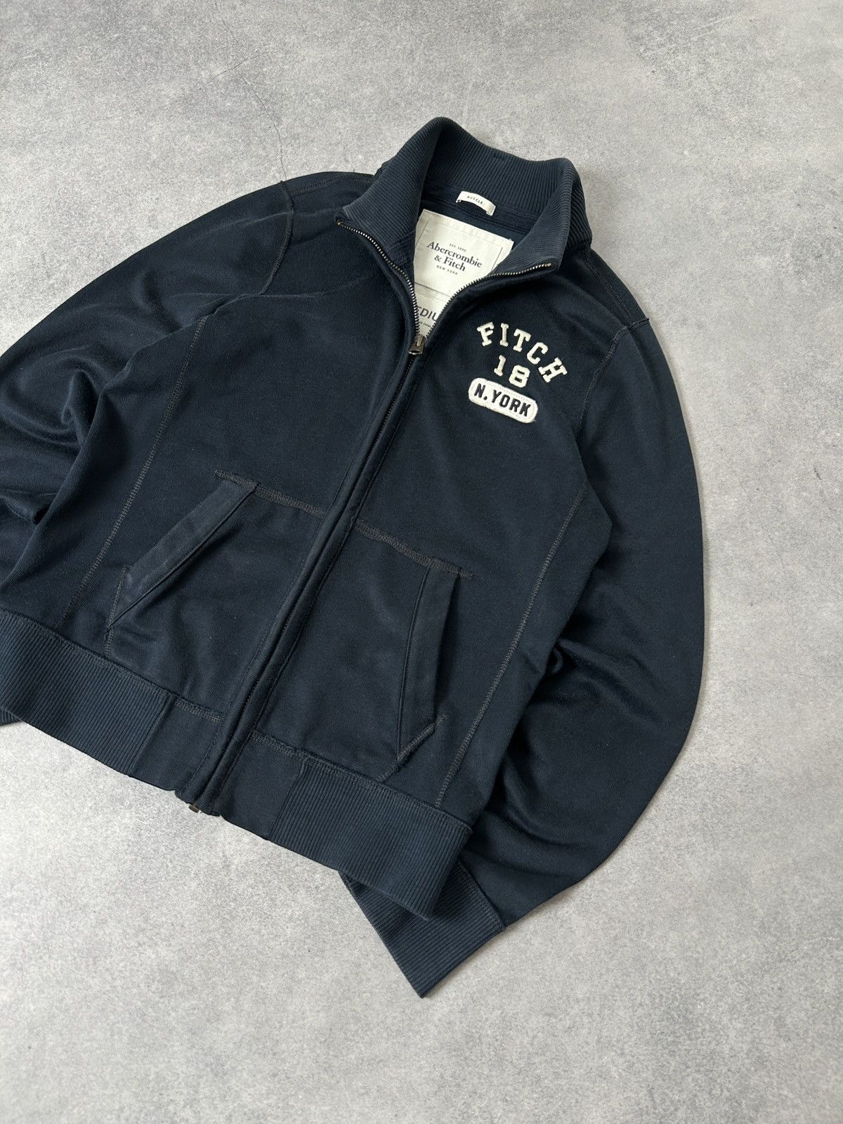 Abercrombie & Fitch Vintage Abercrombie Fitch y2k track blue jacket mens Size US M / EU 48-50 / 2 - 4 Thumbnail