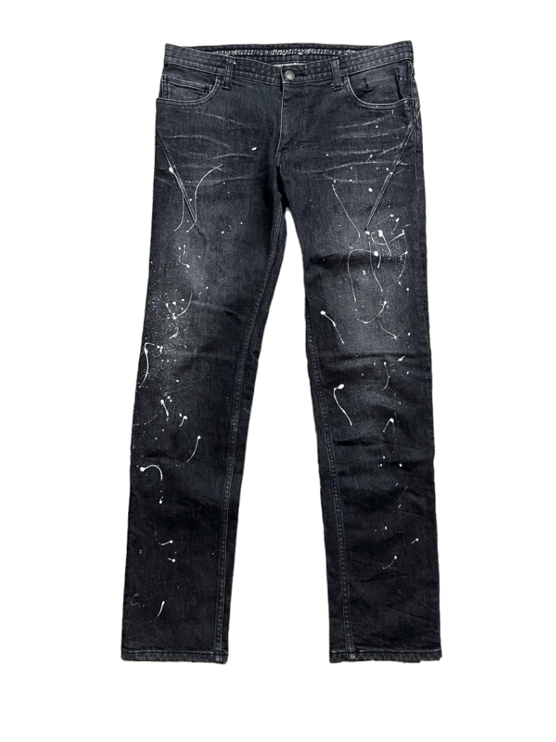 Number (N)ine Number Nine Archive Paint Splatter Denim | Grailed