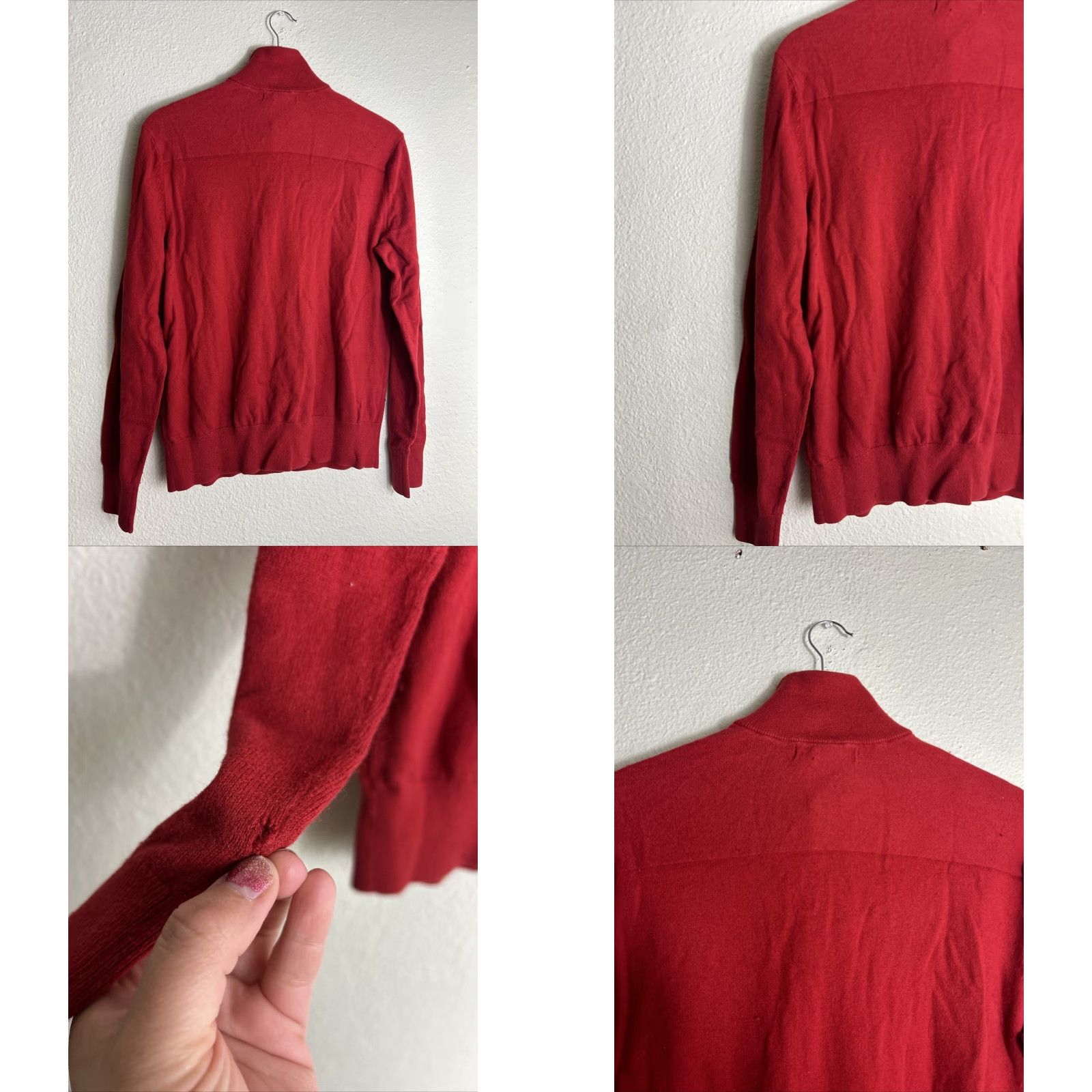 Banana Republic Banana Republic Sweater Mens Medium Cotton Cashmere Blend Pullover Red LS Size US M / EU 48-50 / 2 - 9 Thumbnail
