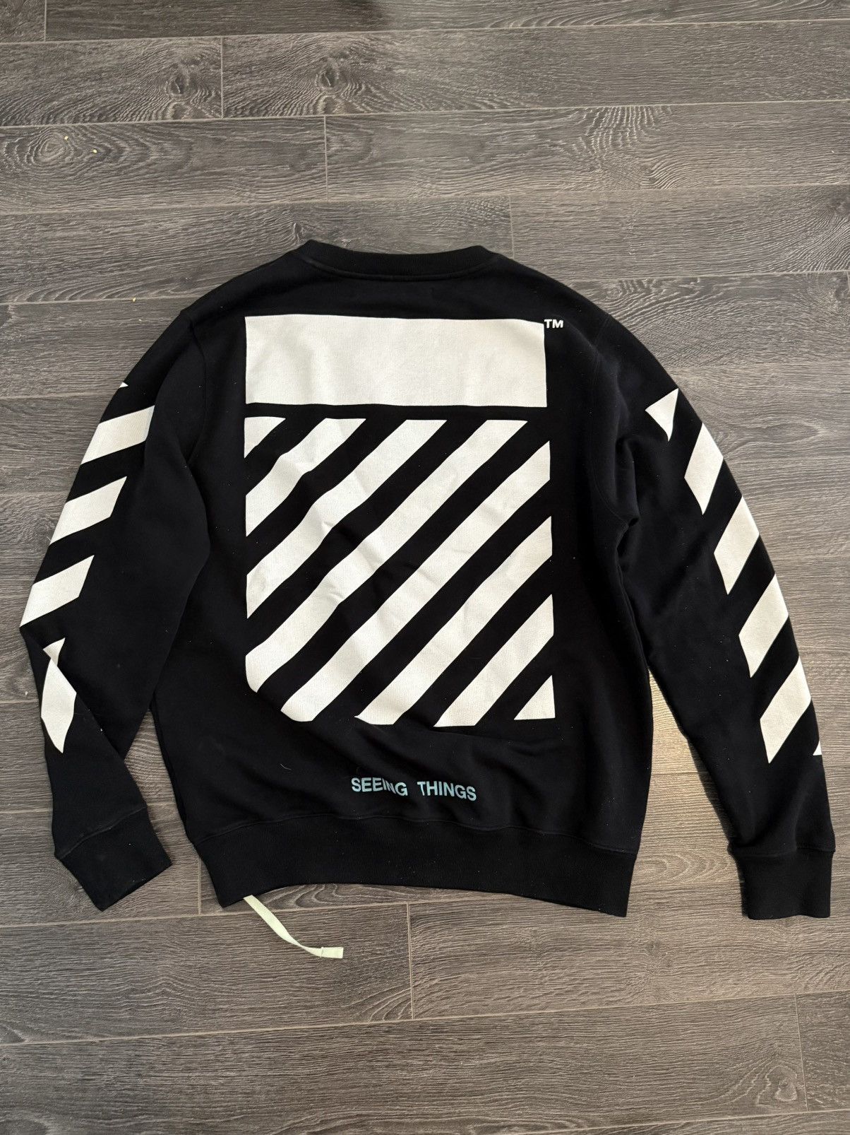 Off-White Off White Caravaggio Diagonal Sweatershirt Size US M / EU 48-50 / 2 - 2 Thumbnail