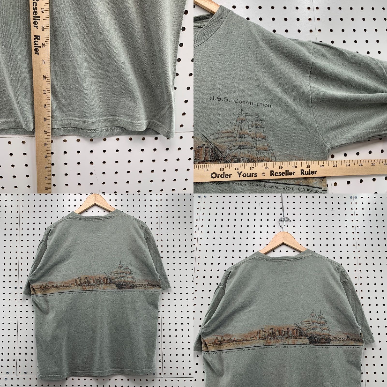 Vintage VINTAGE USS Constitution Shirt Large Adult L Gray Boston History Graphic Print Mens Size US L / EU 52-54 / 3 - 8 Thumbnail