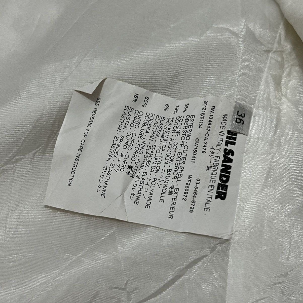Jil Sander Authentic Jil Sander white coat blazer Size XS / US 0-2 / IT 36-38 - 16 Thumbnail