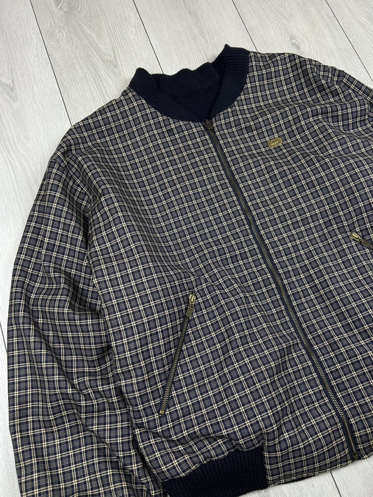 Lacoste Lacoste Vintage Checked Bomber 2 in 1 Jacket Size L - XL Size US XL / EU 56 / 4 - 3 Thumbnail