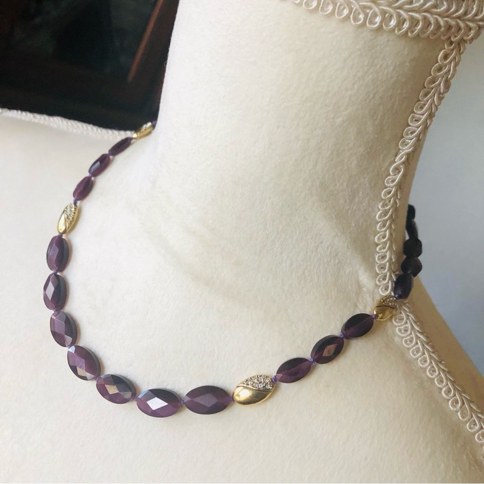 Monet Vintage Monet graduated genuine faceted amethyst necklace Size ONE SIZE - 4 Thumbnail