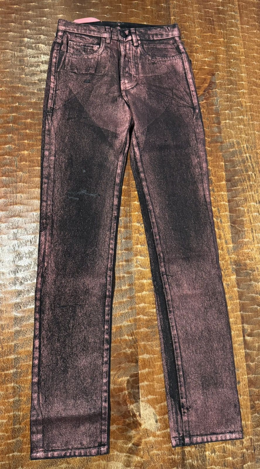 Sp5der Metallic Wash Pink and Black Jeans 26 Size US 26 / EU 42 - 1 Thumbnail
