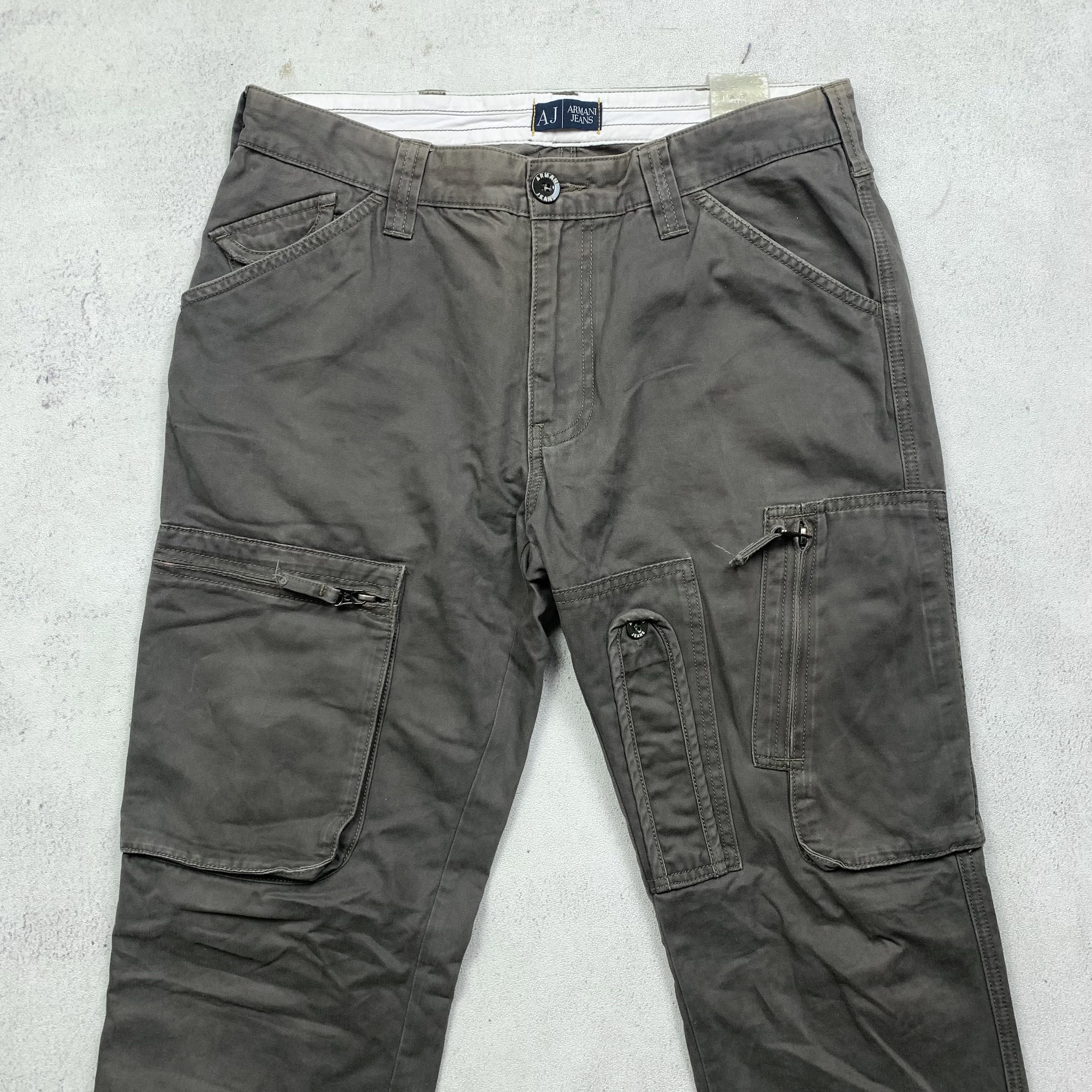 Armani Armani Jeans Multi Pocket Pants Cargo Biker Size US 32 / EU 48 - 3 Thumbnail