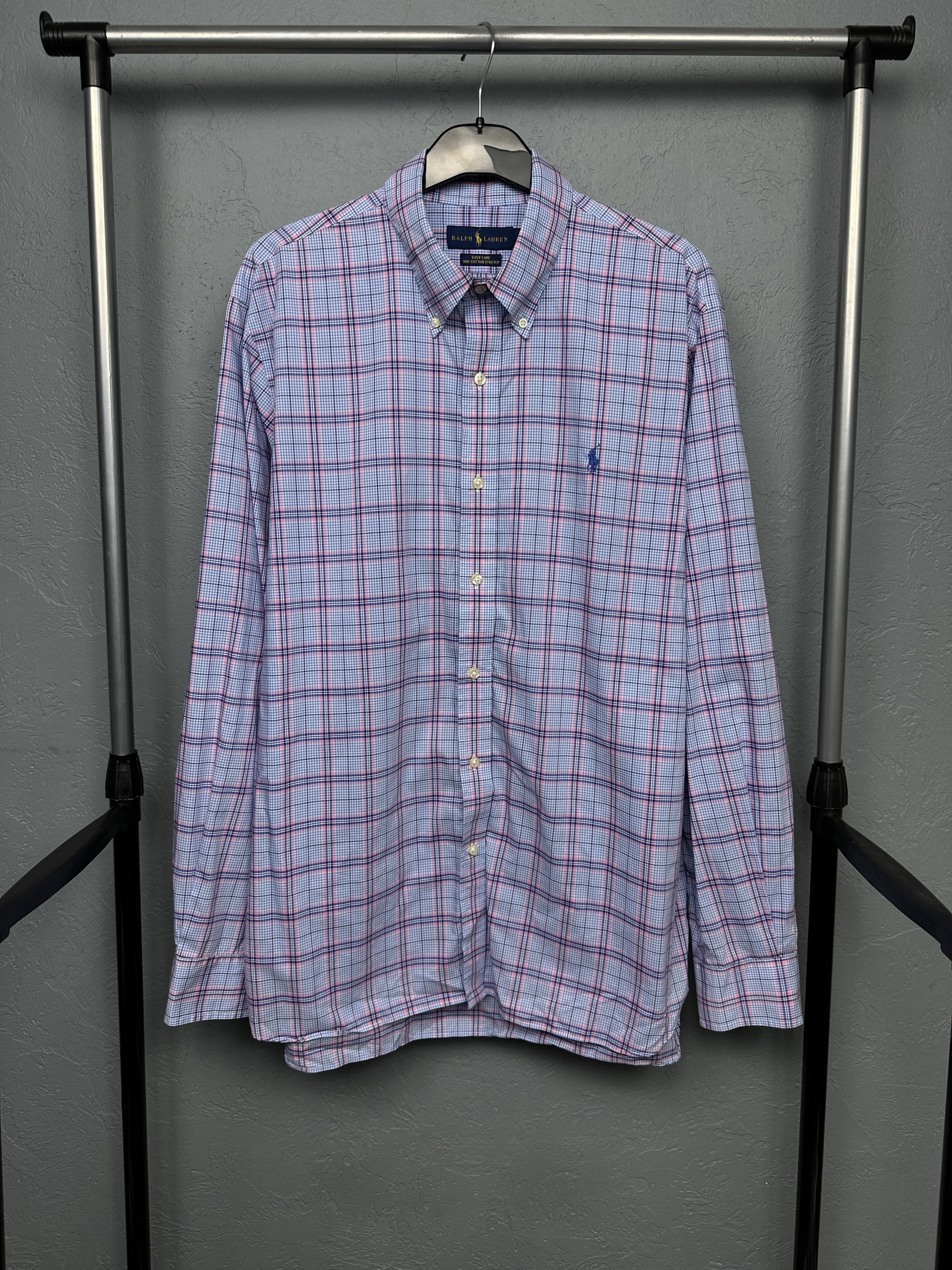 Polo Ralph Lauren Polo Ralph Lauren Mens Long Sleeve Check Shirt Size US XL / EU 56 / 4 - 1 Thumbnail